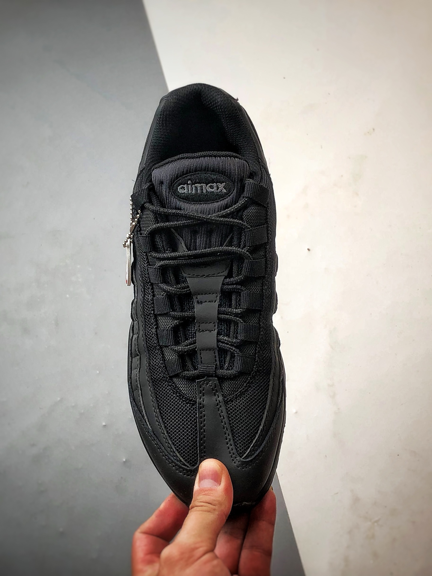 NK Air Max 95 黑色 外贸原单 织物气垫轻便低帮跑步鞋 CI3705-001-莆田鞋,莆田鞋货源,高仿鞋,高仿鞋货源,安福档口,莆田高仿鞋,莆田鞋批发,高仿鞋批发,莆田高仿运动鞋,高仿运动鞋,莆田运动鞋 NK Air Max 95 黑色 外贸原单 织物气垫轻便低帮跑步鞋 CI3705-001