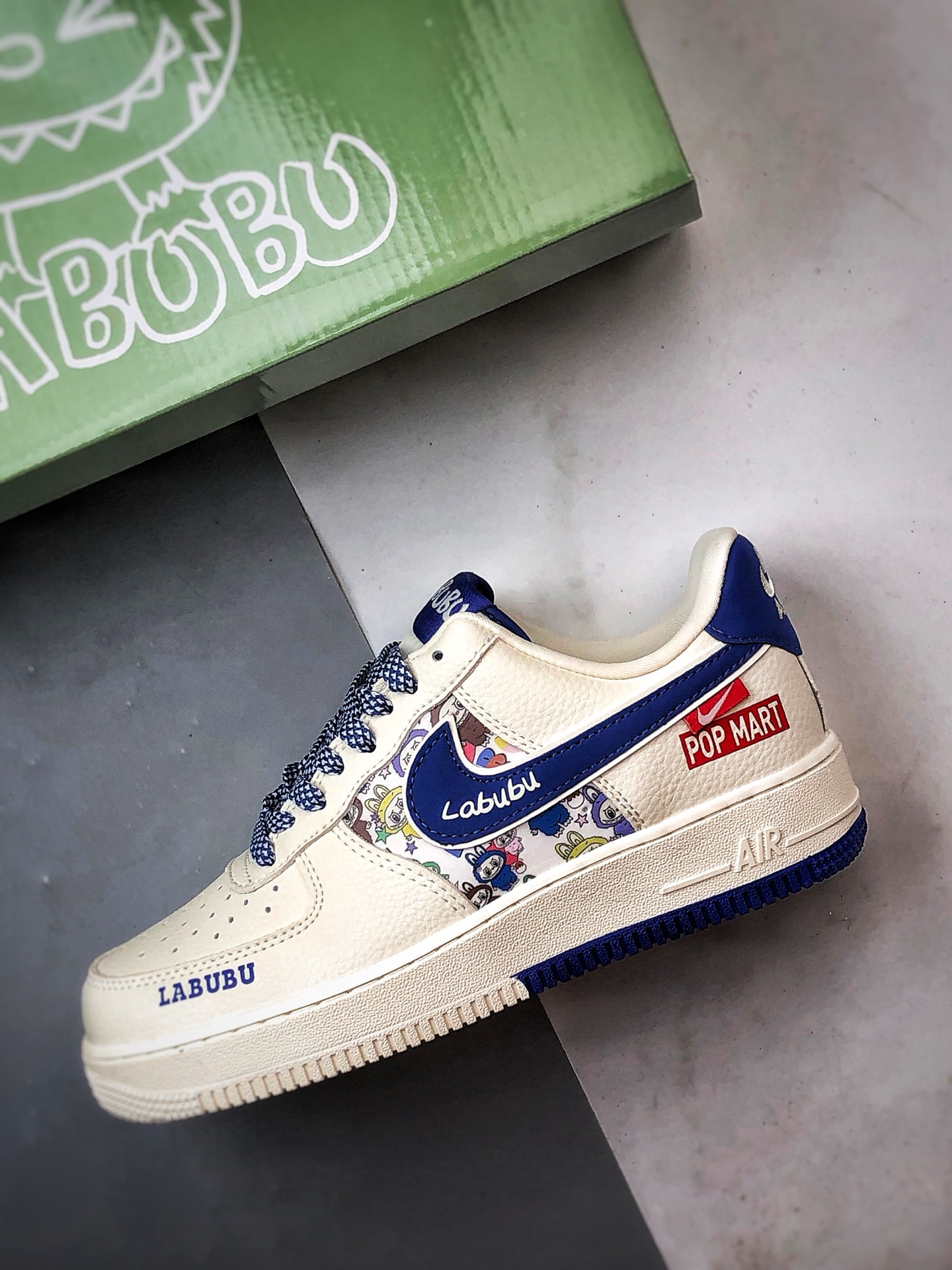 Air Force 1 Low 拉布布米白蓝 KJ1688-011