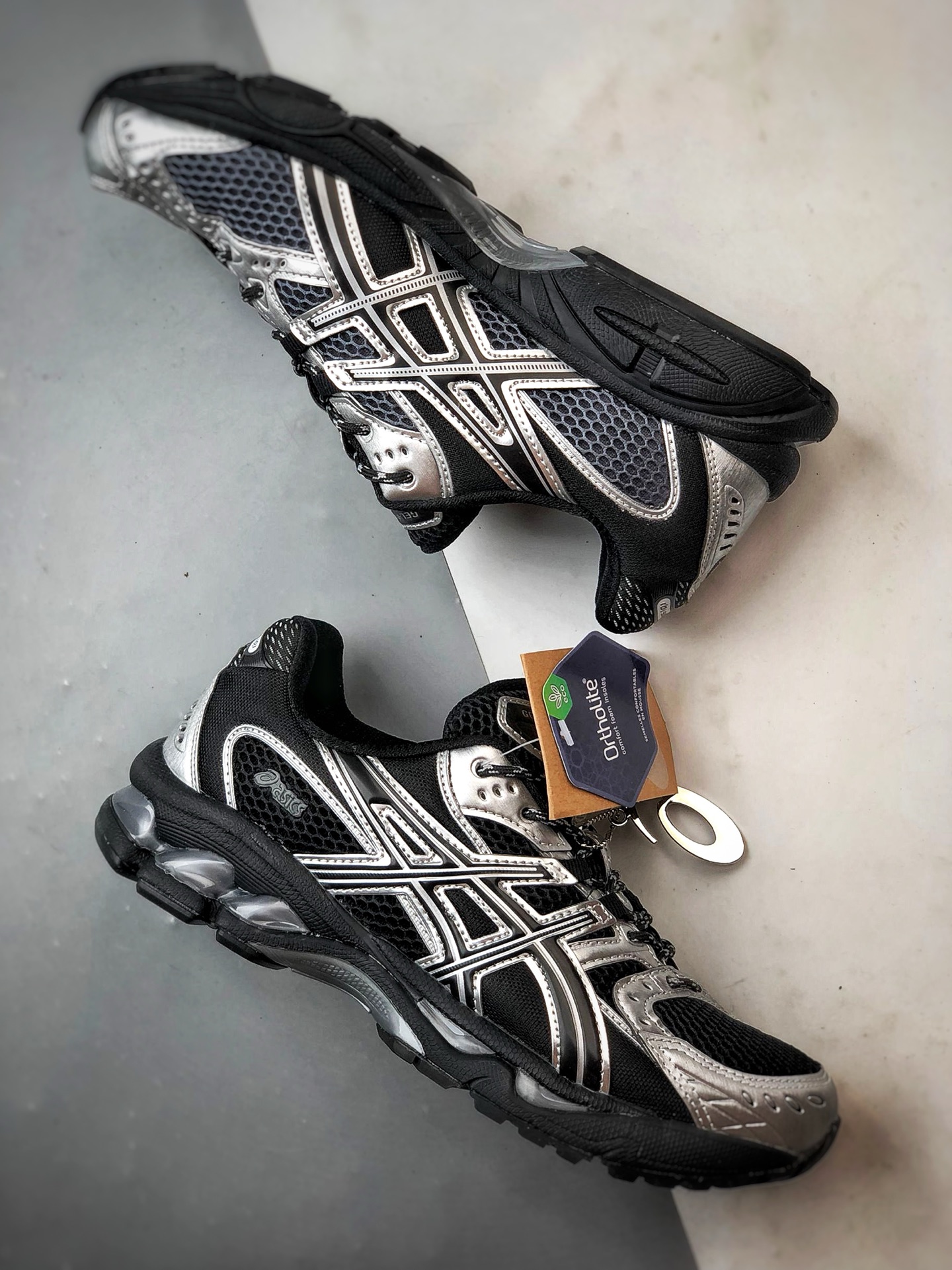 Asics Gel-Nimbus 10.1 黑银 亚瑟士复古先锋潮流拼接休闲跑步鞋 1203A820-001