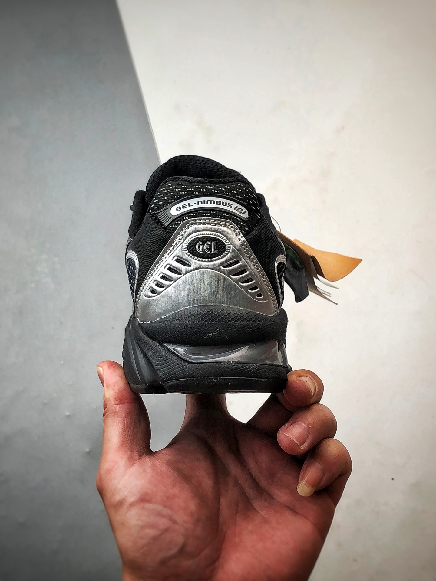 Asics Gel-Nimbus 10.1 黑银 亚瑟士复古先锋潮流拼接休闲跑步鞋 1203A820-001