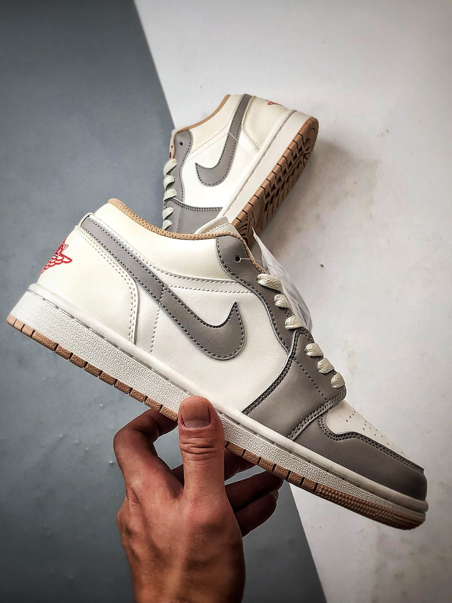 Air Jordan 1 Low 米白灰 官方同步新色 553558-169