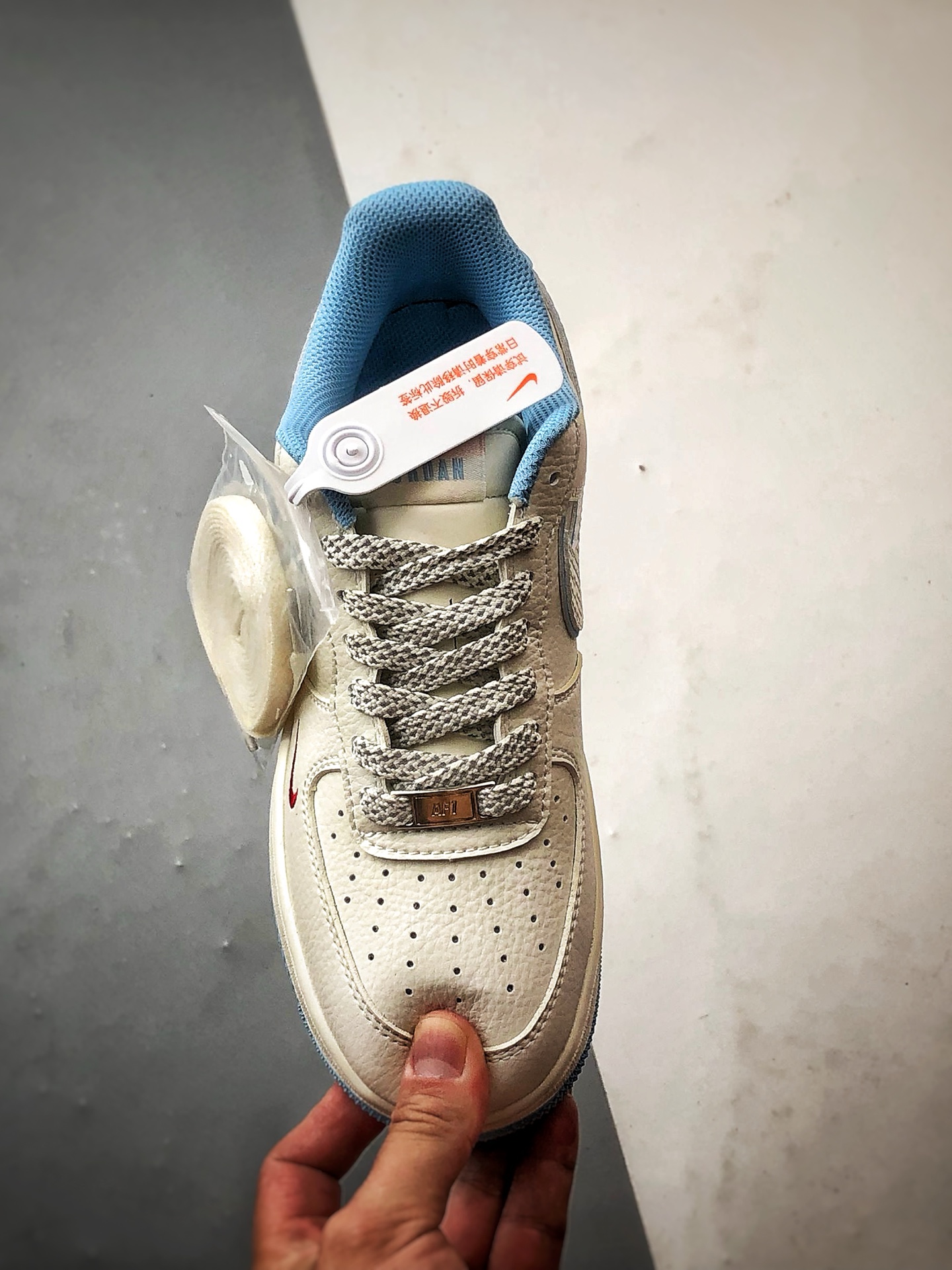 Air Force 1 Low 飞人米白蓝 CS5288-029-莆田鞋,莆田鞋货源,高仿鞋,高仿鞋货源,安福档口,莆田高仿鞋,莆田鞋批发,高仿鞋批发,莆田高仿运动鞋,高仿运动鞋,莆田运动鞋 Air Force 1 Low 飞人米白蓝 CS5288-029