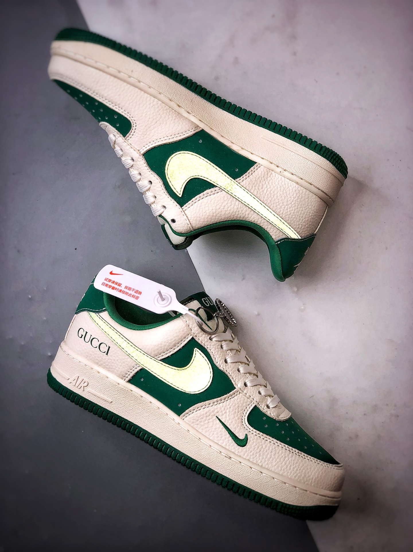 Gucci x Air Force 1 Low 米白绿 KK1988-083-莆田鞋,莆田鞋货源,高仿鞋,高仿鞋货源,安福档口,莆田高仿鞋,莆田鞋批发,高仿鞋批发,莆田高仿运动鞋,高仿运动鞋,莆田运动鞋 Gucci x Air Force 1 Low 米白绿 KK1988-083