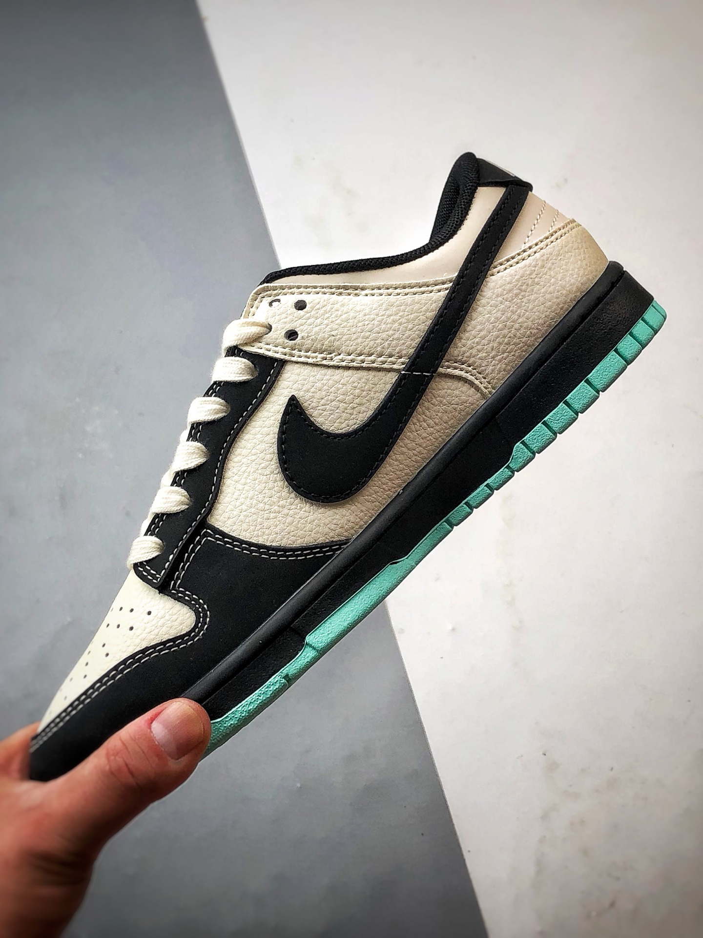 NK Dunk Low Retro ”DIY高端定制” KITH白黑蓝 低帮休闲运动板鞋 QW5836-013