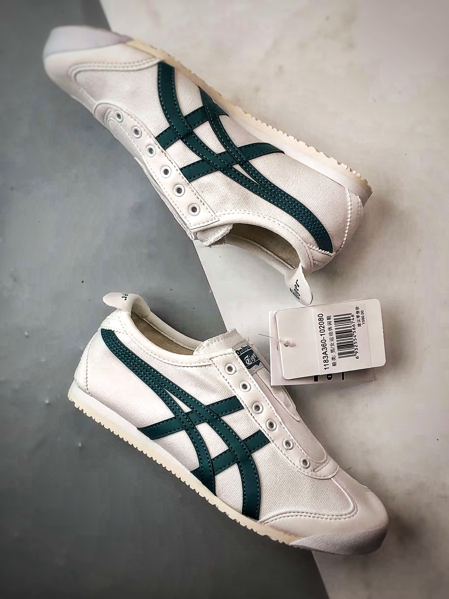 Asics 鬼冢虎 Mexico 66 帆布白绿 1183A360-102