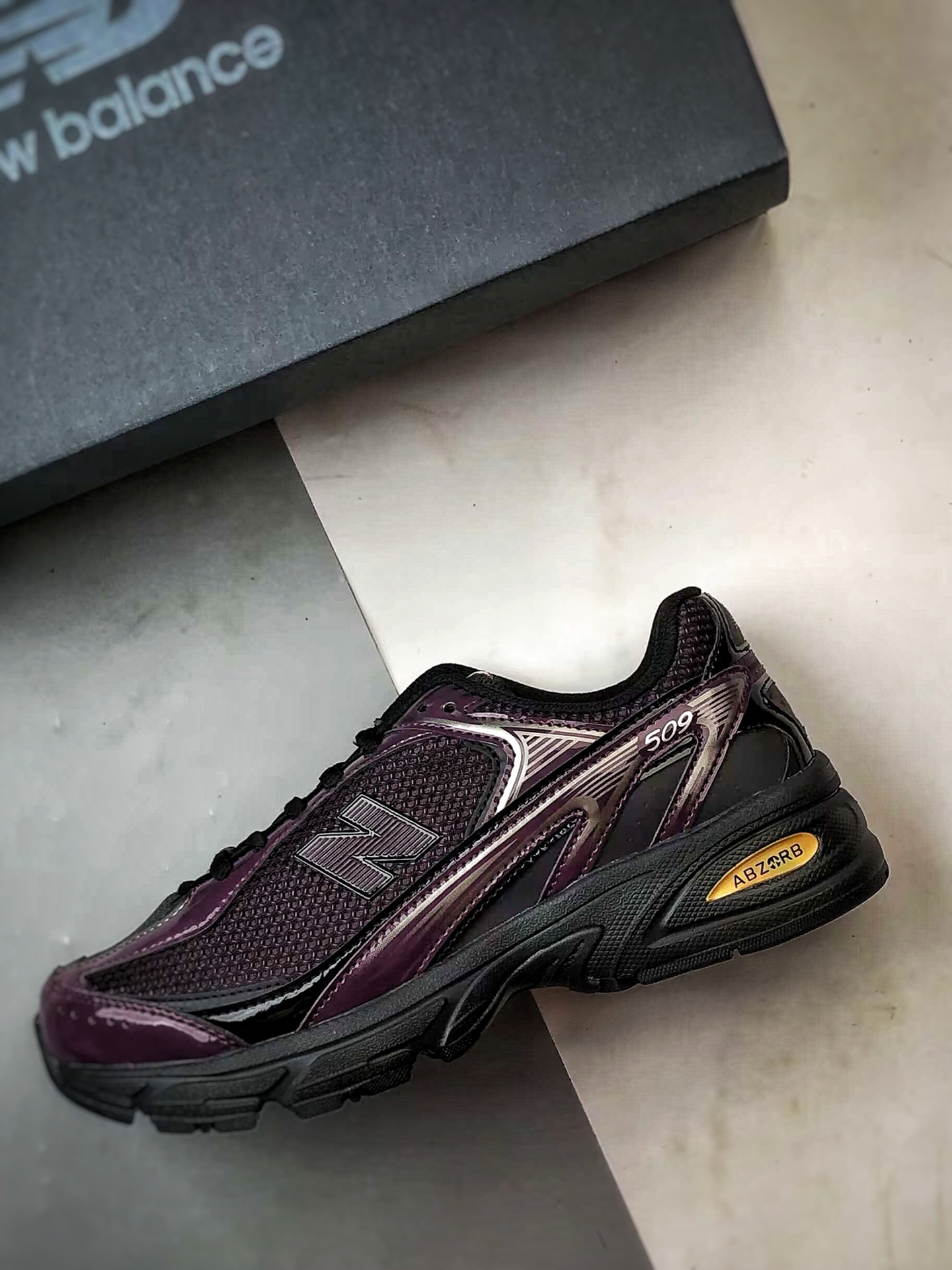 XLIM x New Balance NB 509 黑紫 联名经典复古舒适百搭低帮休闲跑步鞋 U509B1