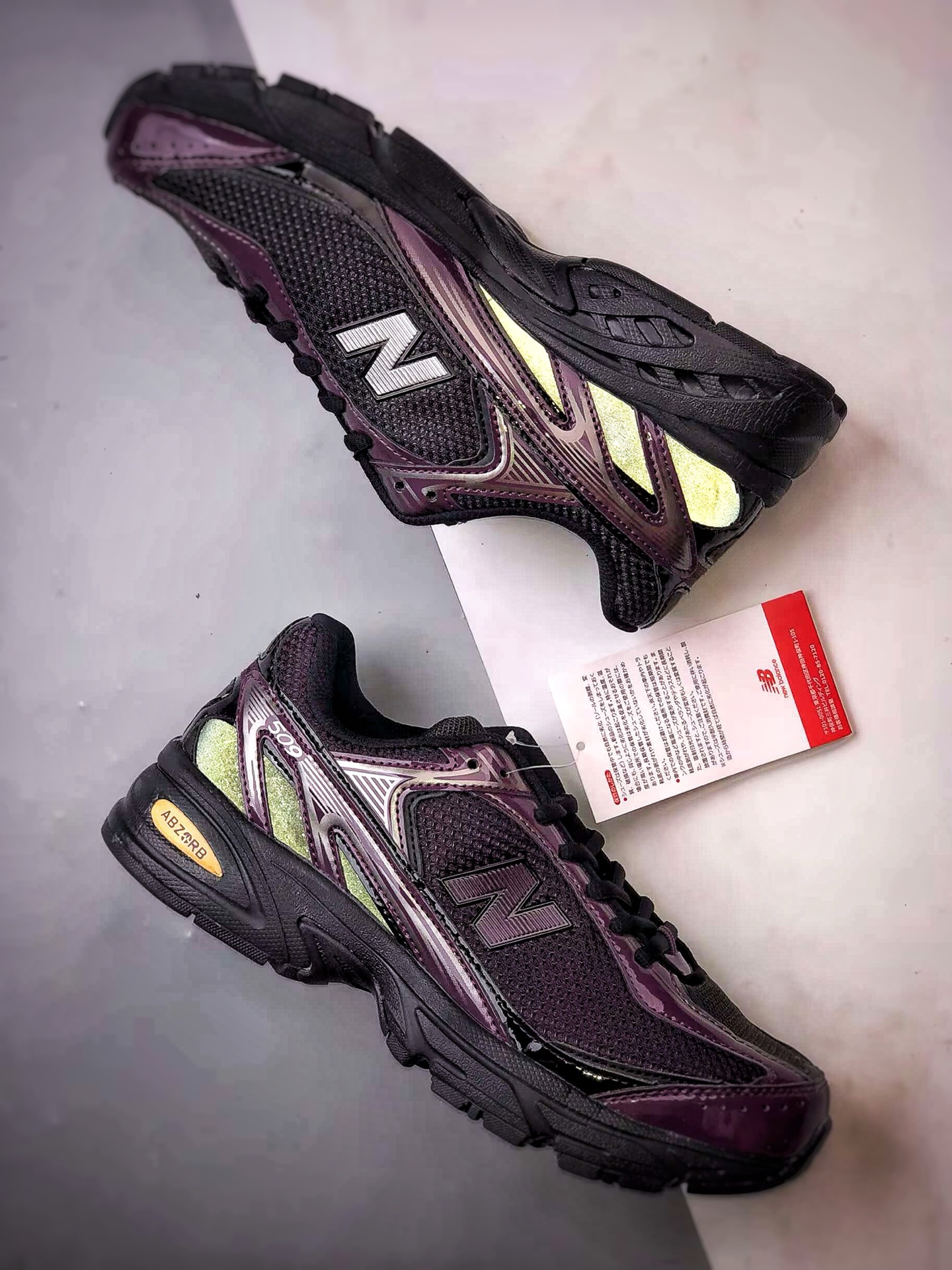 XLIM x New Balance NB 509 黑紫 联名经典复古舒适百搭低帮休闲跑步鞋 U509B1