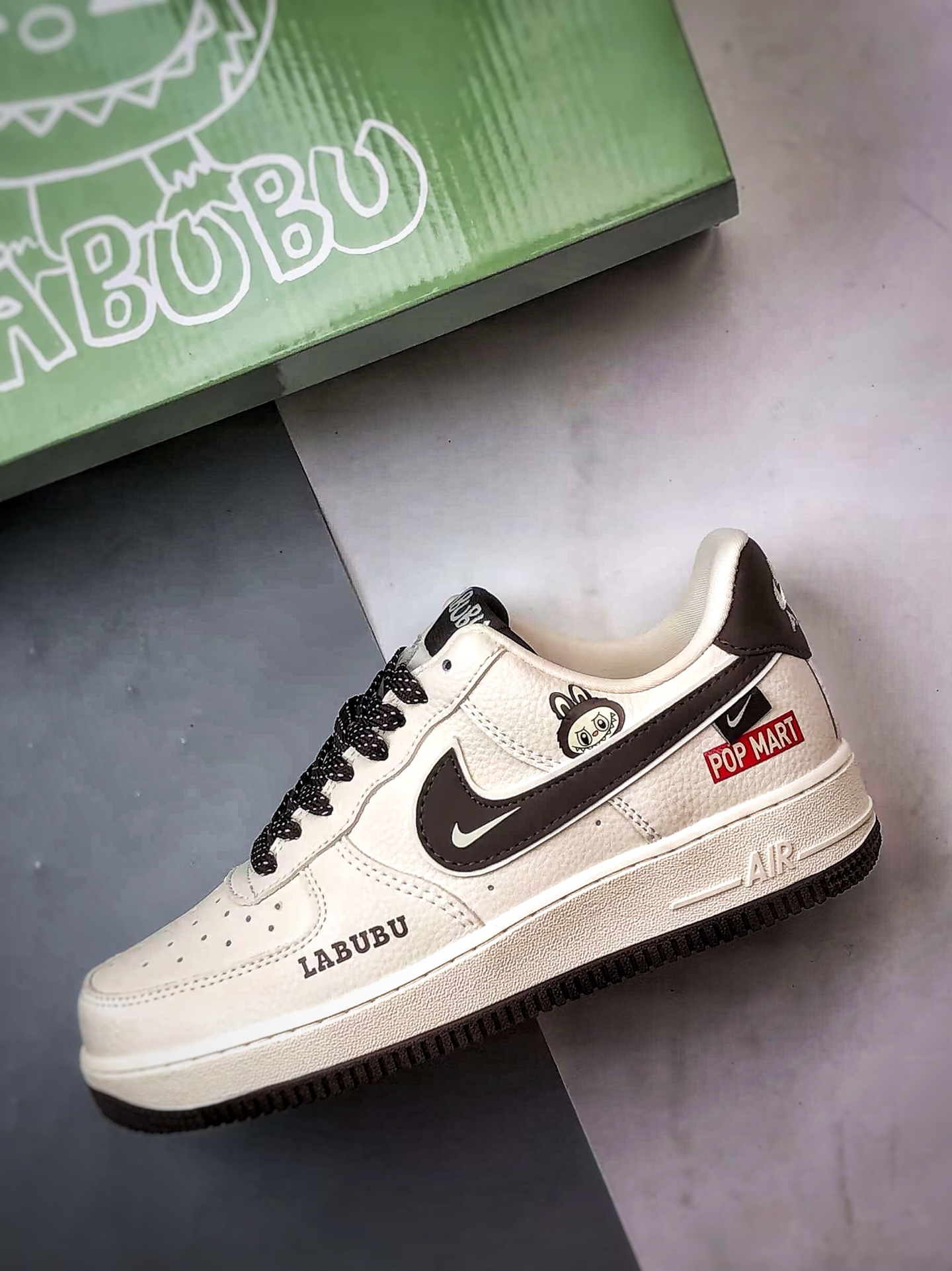 Air Force 1 Low 拉布布米白棕 KJ1688-012-莆田鞋,莆田鞋货源,高仿鞋,高仿鞋货源,安福档口,莆田高仿鞋,莆田鞋批发,高仿鞋批发,莆田高仿运动鞋,高仿运动鞋,莆田运动鞋 Air Force 1 Low 拉布布米白棕 KJ1688-012