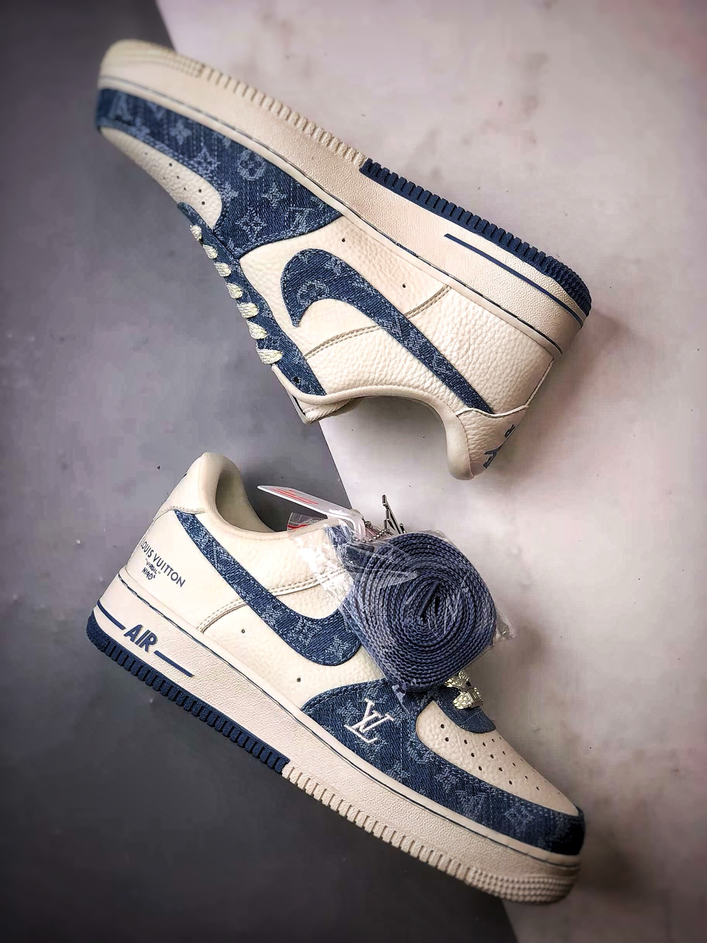 LV x Air Force 1 Low 白蓝牛仔 SC0601-555