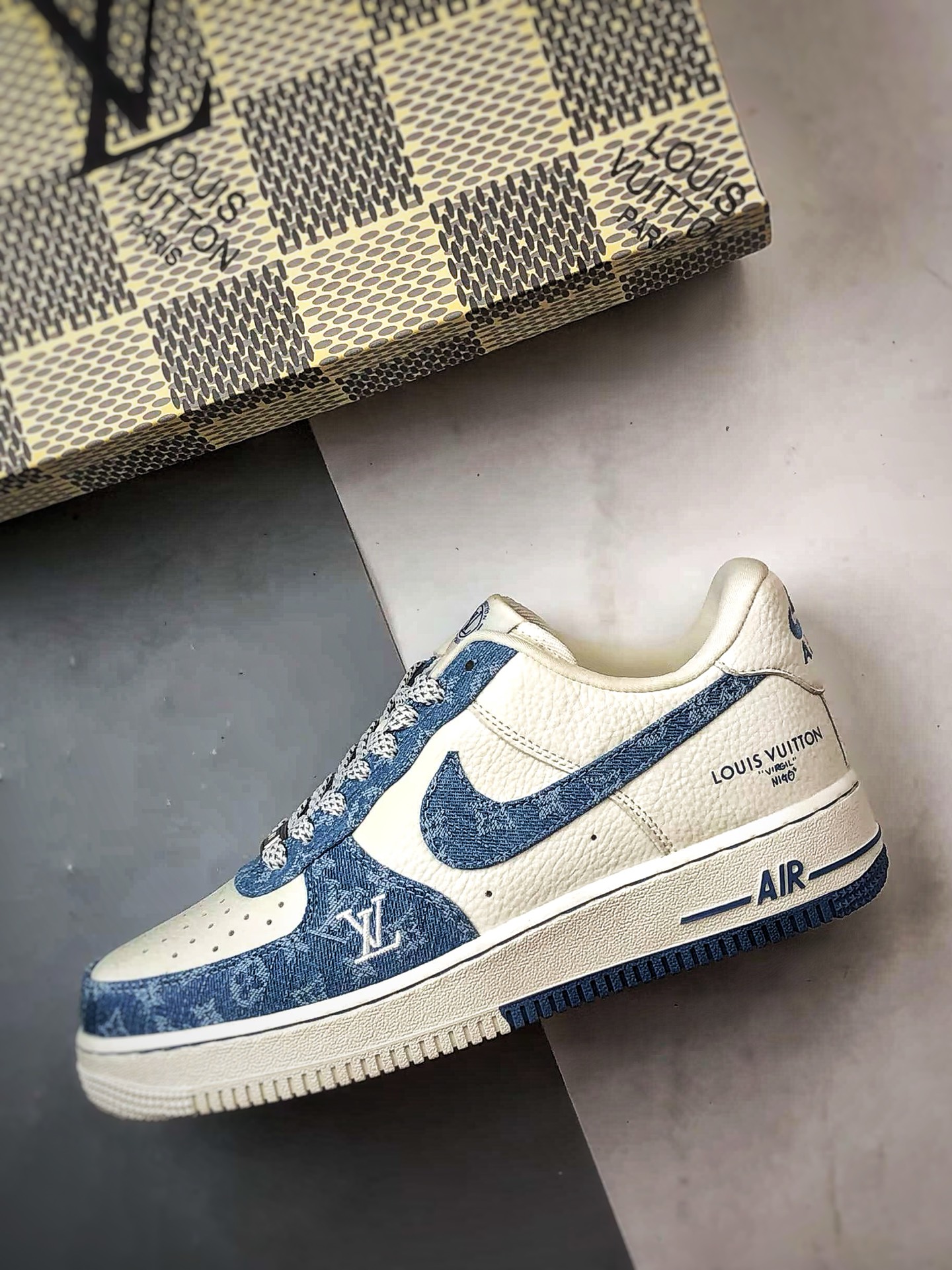 LV x Air Force 1 Low 白蓝牛仔 SC0601-555