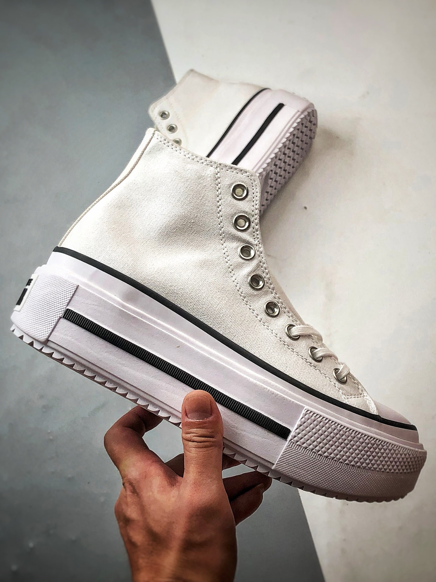 Converse All Star Lift PLATFORM Double Stack 白色 匡威官方新款 厚底增高休闲帆布鞋 A12976C-莆田鞋,莆田鞋货源,高仿鞋,高仿鞋货源,安福档口,莆田高仿鞋,莆田鞋批发,高仿鞋批发,莆田高仿运动鞋,高仿运动鞋,莆田运动鞋 Converse All Star Lift PLATFORM Double Stack 白色 匡威官方新款 厚底增高休闲帆布鞋 A12976C