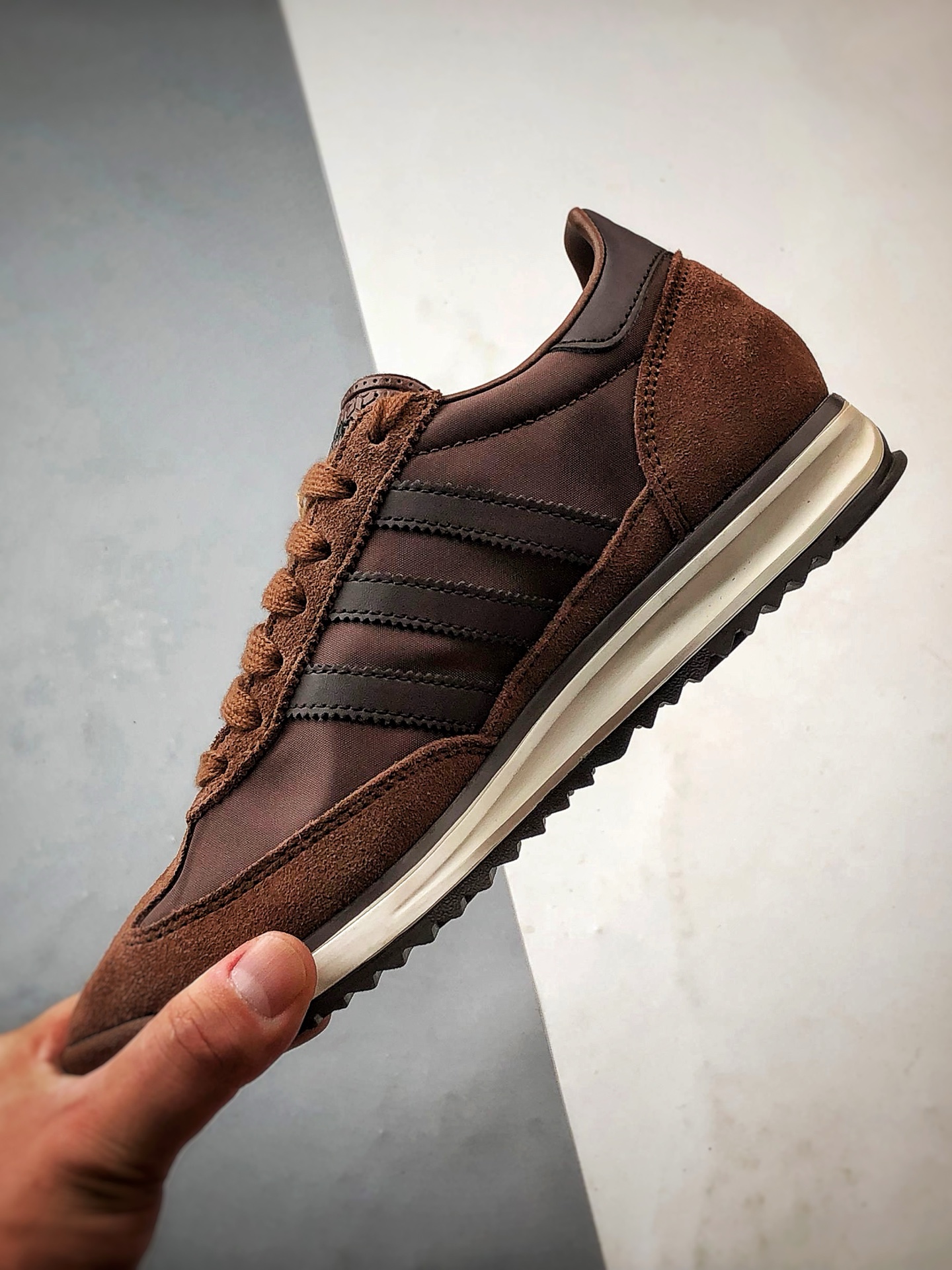 180 AD Originals SL 72 RS 棕色 经典复古轻便休闲运动慢跑鞋 JS0744