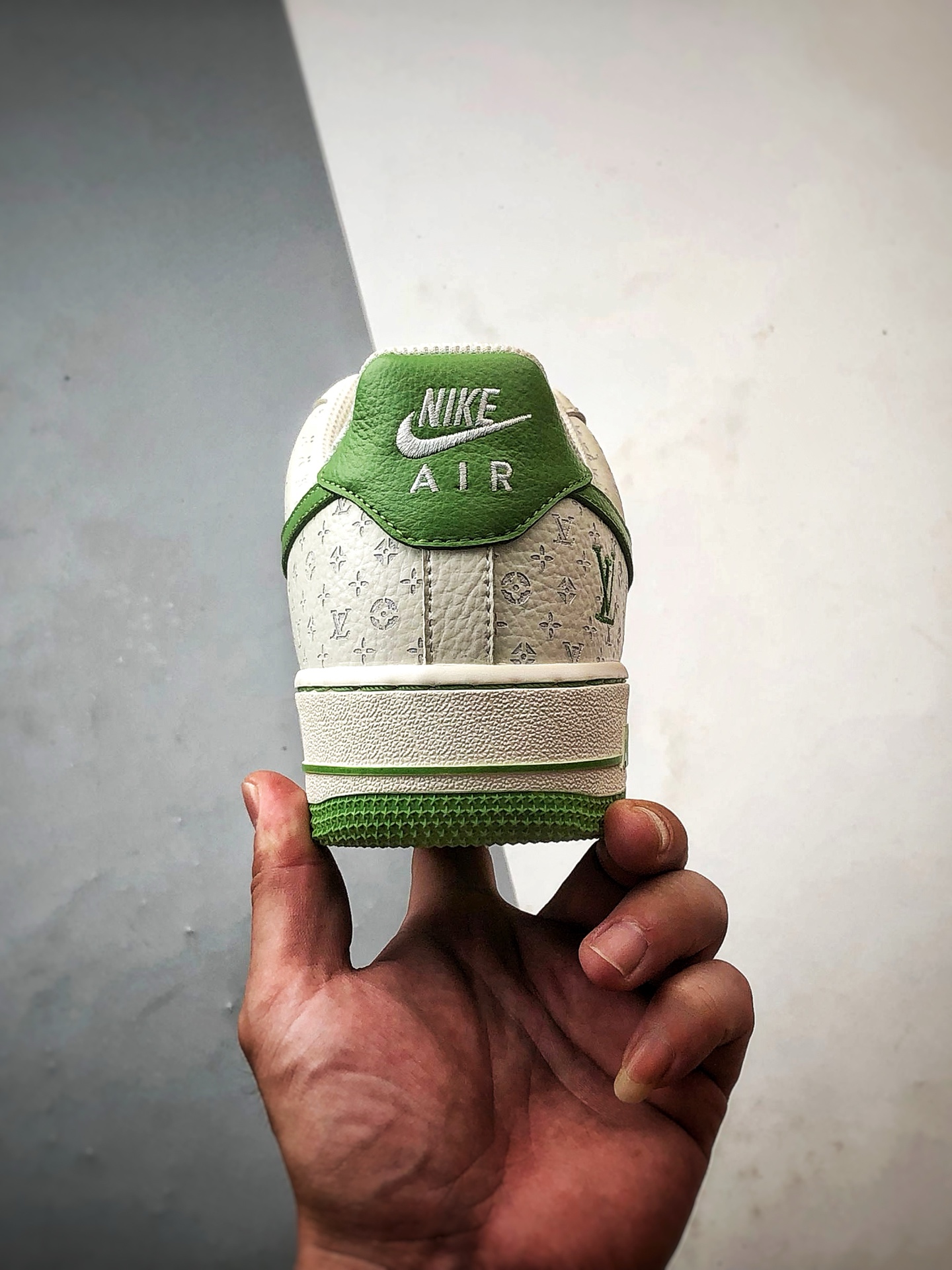 LV x Air Force 1 Low 印花米白绿 LW9279-016