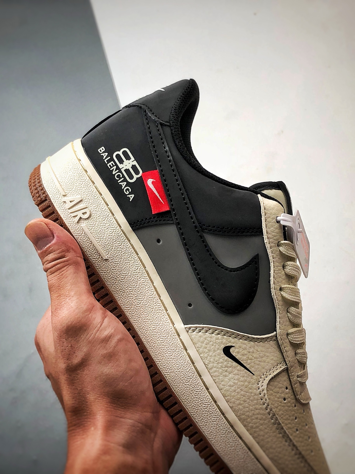 Blcg x Air Force 1 Low 米白黑灰 HJ3318-005-莆田鞋,莆田鞋货源,高仿鞋,高仿鞋货源,安福档口,莆田高仿鞋,莆田鞋批发,高仿鞋批发,莆田高仿运动鞋,高仿运动鞋,莆田运动鞋 Blcg x Air Force 1 Low 米白黑灰 HJ3318-005