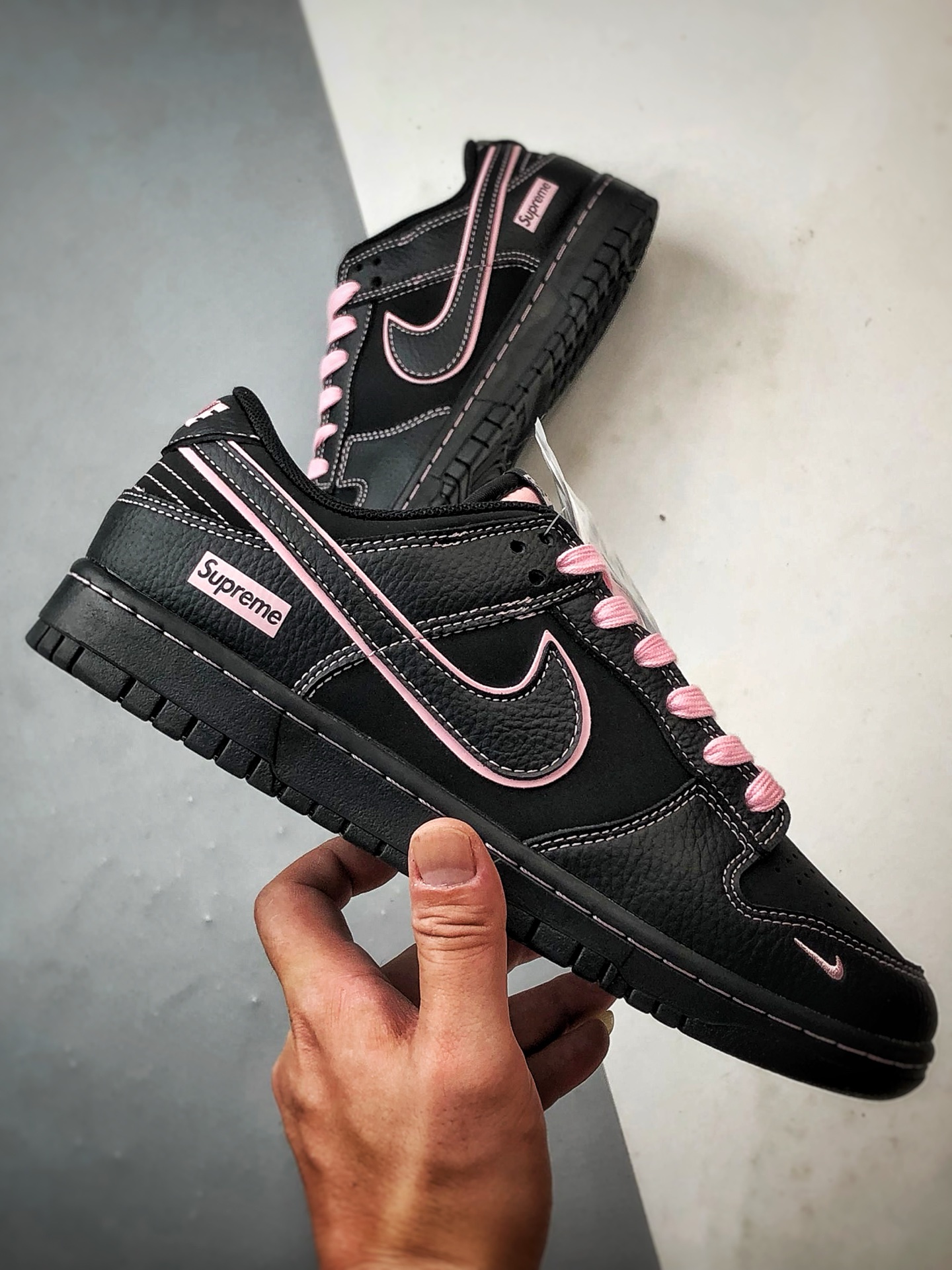 NK Dunk Low Retro ”DIY高端定制” Sup黑粉 低帮休闲运动板鞋 QW5836-014