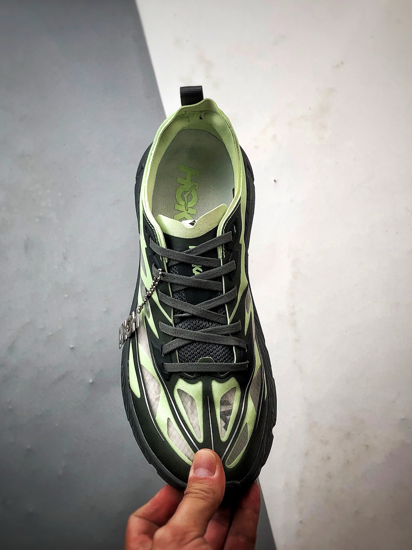 Hoka One One Mafate Speed 4 Lite 黑绿色 玛法特低帮轻量户外运动鞋 1168450-LHC