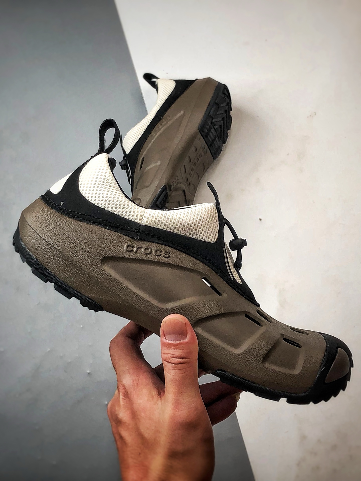 大爆款 盒装现货 新款出货 Crocs卡骆驰 Quick Trail EVA 棕色