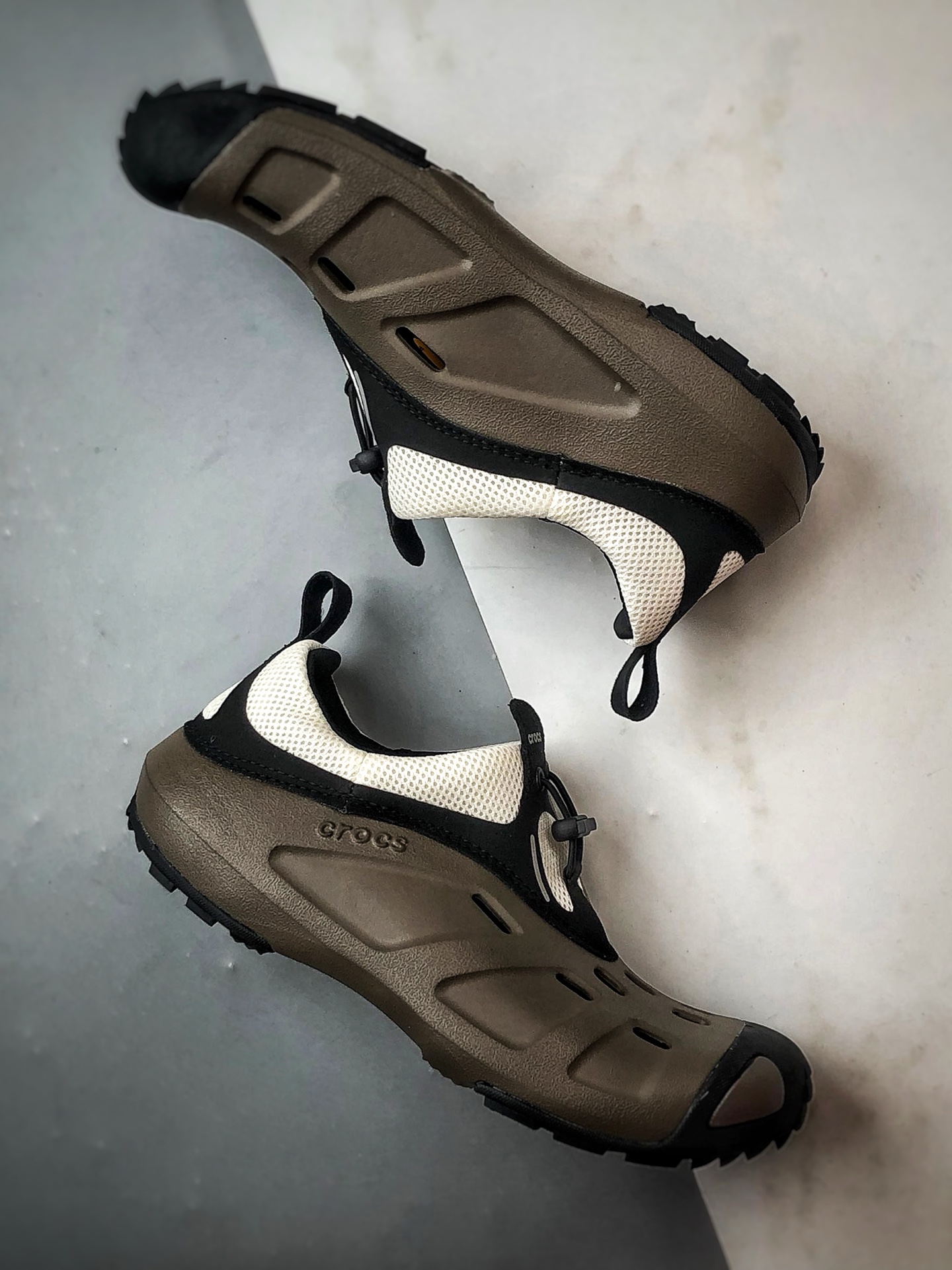 大爆款 盒装现货 新款出货 Crocs卡骆驰 Quick Trail EVA 棕色