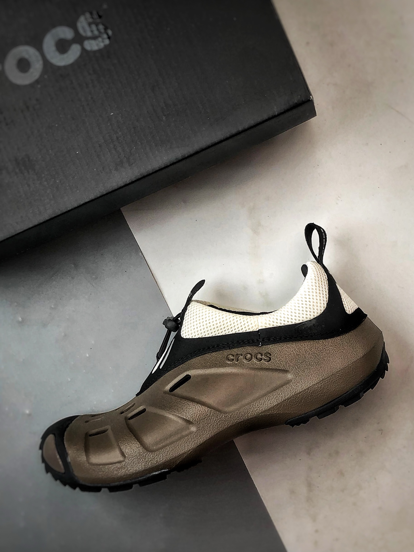 大爆款 盒装现货 新款出货 Crocs卡骆驰 Quick Trail EVA 棕色