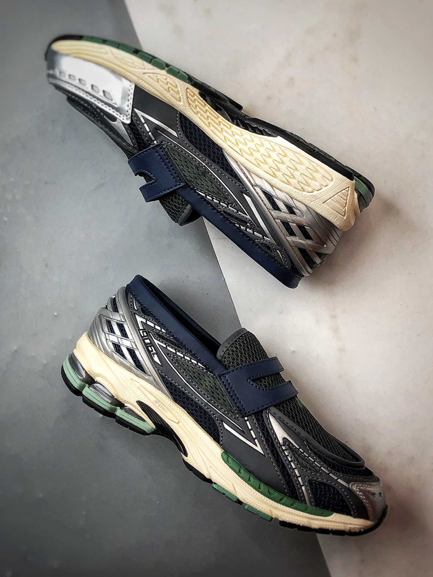 New Balance 1906L 绿银蓝 复古潮流休闲运动乐福鞋 U1906LOA