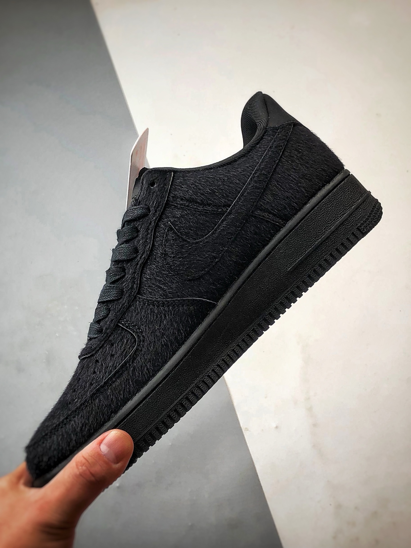 Air Force 1 '07 Low 纯黑马毛 II7398-001-莆田鞋,莆田鞋货源,高仿鞋,高仿鞋货源,安福档口,莆田高仿鞋,莆田鞋批发,高仿鞋批发,莆田高仿运动鞋,高仿运动鞋,莆田运动鞋 Air Force 1 '07 Low 纯黑马毛 II7398-001