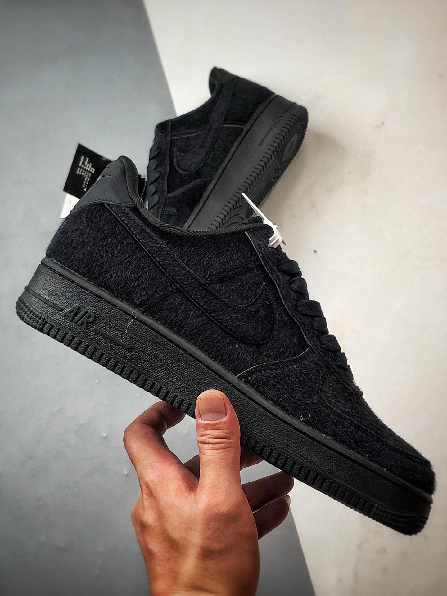 Air Force 1 '07 Low 纯黑马毛 II7398-001-莆田鞋,莆田鞋货源,高仿鞋,高仿鞋货源,安福档口,莆田高仿鞋,莆田鞋批发,高仿鞋批发,莆田高仿运动鞋,高仿运动鞋,莆田运动鞋 Air Force 1 '07 Low 纯黑马毛 II7398-001