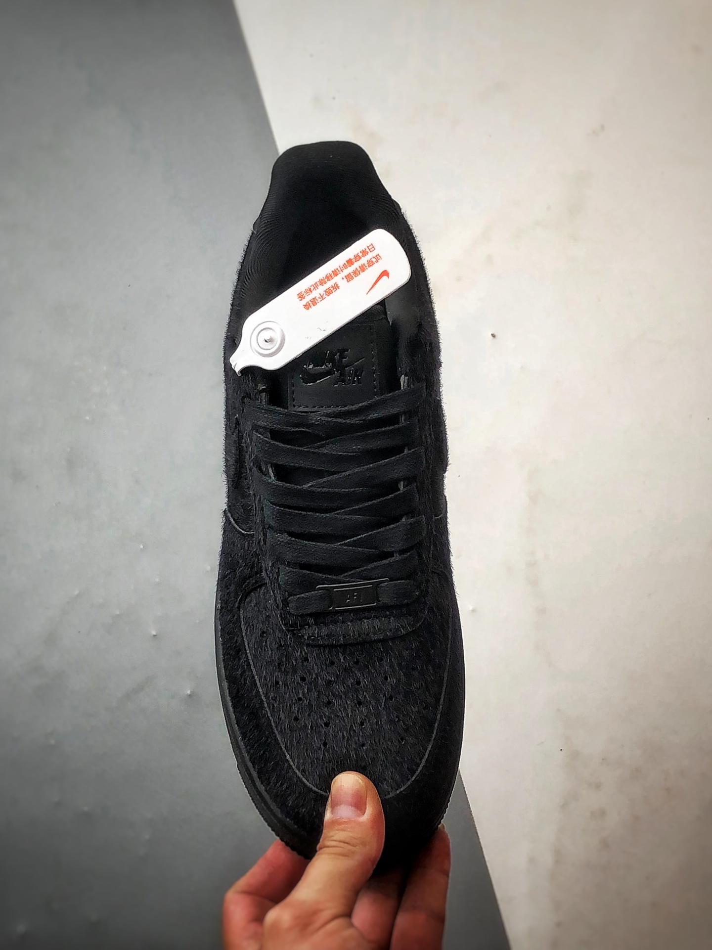 Air Force 1 '07 Low 纯黑马毛 II7398-001-莆田鞋,莆田鞋货源,高仿鞋,高仿鞋货源,安福档口,莆田高仿鞋,莆田鞋批发,高仿鞋批发,莆田高仿运动鞋,高仿运动鞋,莆田运动鞋 Air Force 1 '07 Low 纯黑马毛 II7398-001