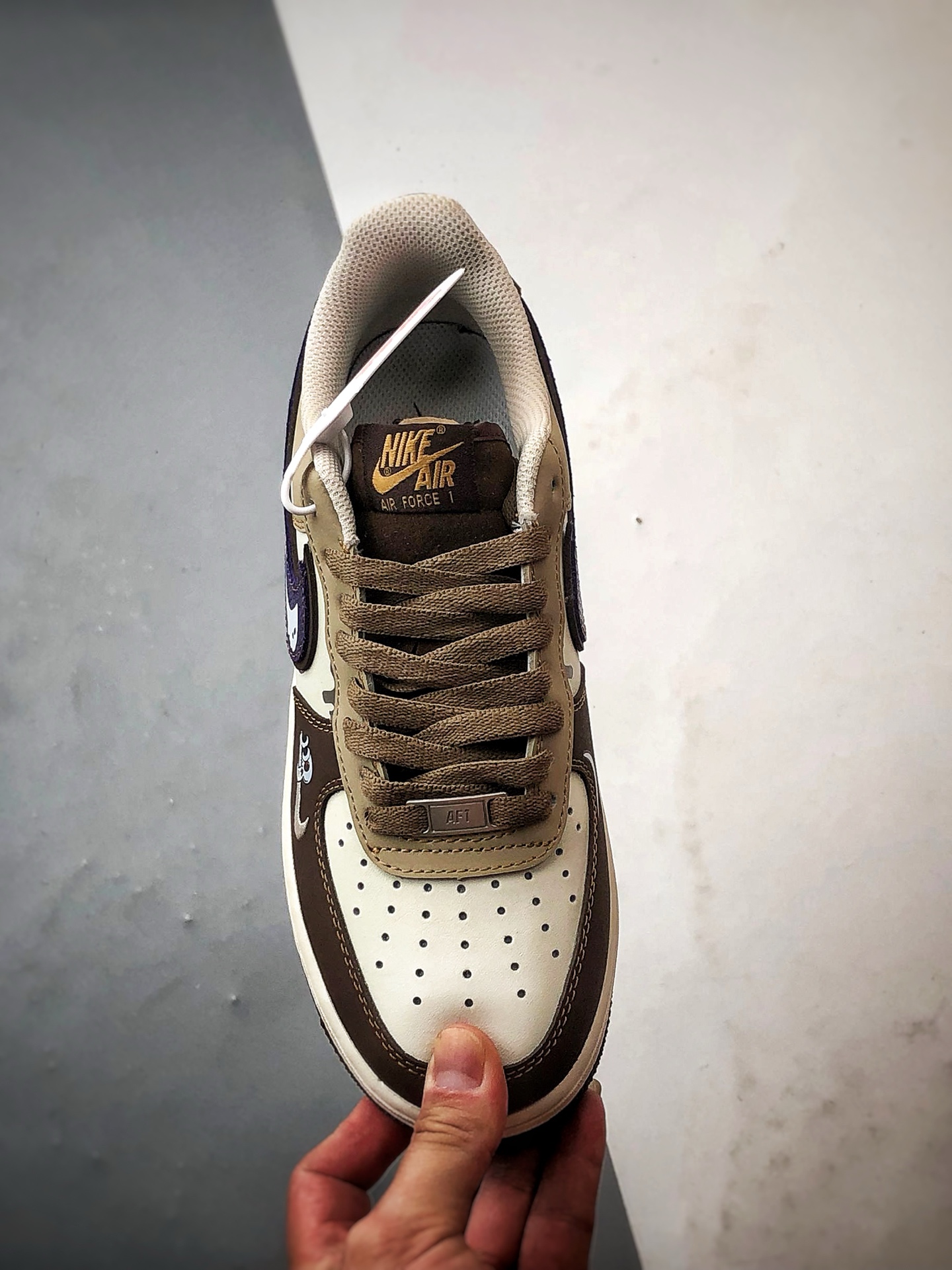 Air Force 1 '07 Low 拉布布米棕紫 LJ8822-101-莆田鞋,莆田鞋货源,高仿鞋,高仿鞋货源,安福档口,莆田高仿鞋,莆田鞋批发,高仿鞋批发,莆田高仿运动鞋,高仿运动鞋,莆田运动鞋 Air Force 1 '07 Low 拉布布米棕紫 LJ8822-101