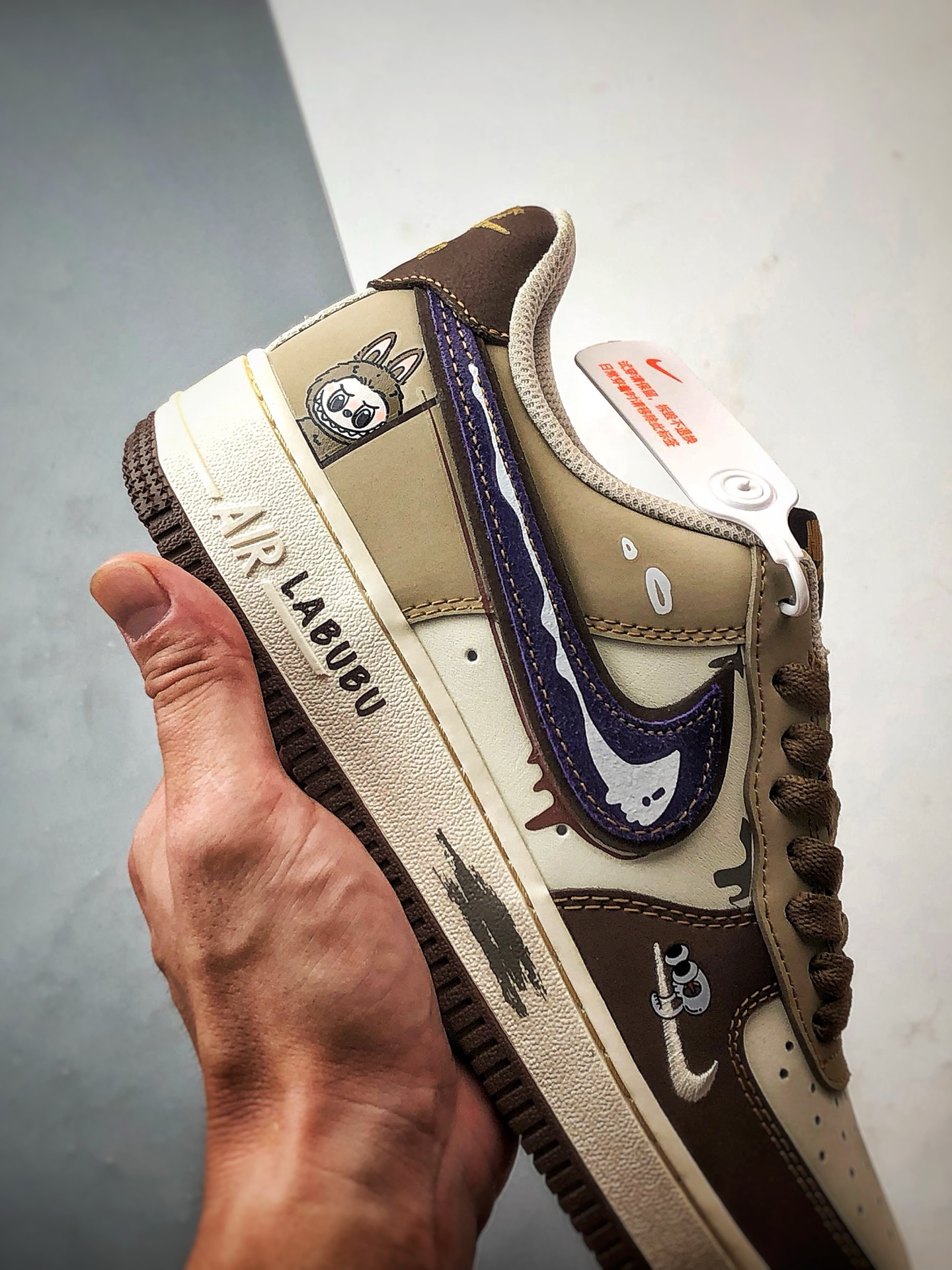 Air Force 1 '07 Low 拉布布米棕紫 LJ8822-101-莆田鞋,莆田鞋货源,高仿鞋,高仿鞋货源,安福档口,莆田高仿鞋,莆田鞋批发,高仿鞋批发,莆田高仿运动鞋,高仿运动鞋,莆田运动鞋 Air Force 1 '07 Low 拉布布米棕紫 LJ8822-101