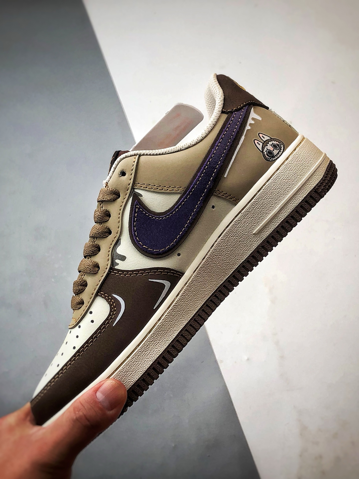 Air Force 1 '07 Low 拉布布米棕紫 LJ8822-101-莆田鞋,莆田鞋货源,高仿鞋,高仿鞋货源,安福档口,莆田高仿鞋,莆田鞋批发,高仿鞋批发,莆田高仿运动鞋,高仿运动鞋,莆田运动鞋 Air Force 1 '07 Low 拉布布米棕紫 LJ8822-101