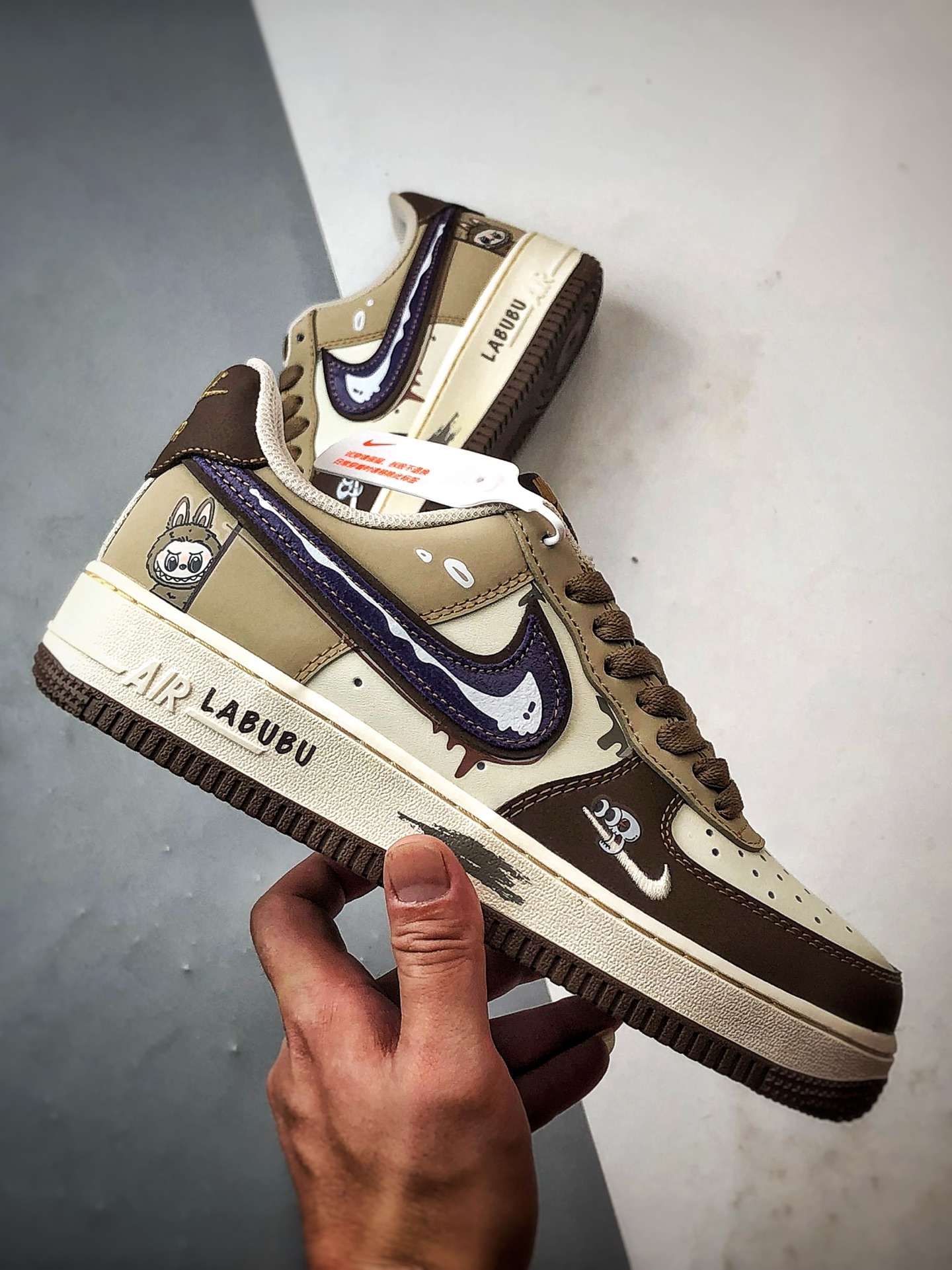 Air Force 1 '07 Low 拉布布米棕紫 LJ8822-101-莆田鞋,莆田鞋货源,高仿鞋,高仿鞋货源,安福档口,莆田高仿鞋,莆田鞋批发,高仿鞋批发,莆田高仿运动鞋,高仿运动鞋,莆田运动鞋 Air Force 1 '07 Low 拉布布米棕紫 LJ8822-101