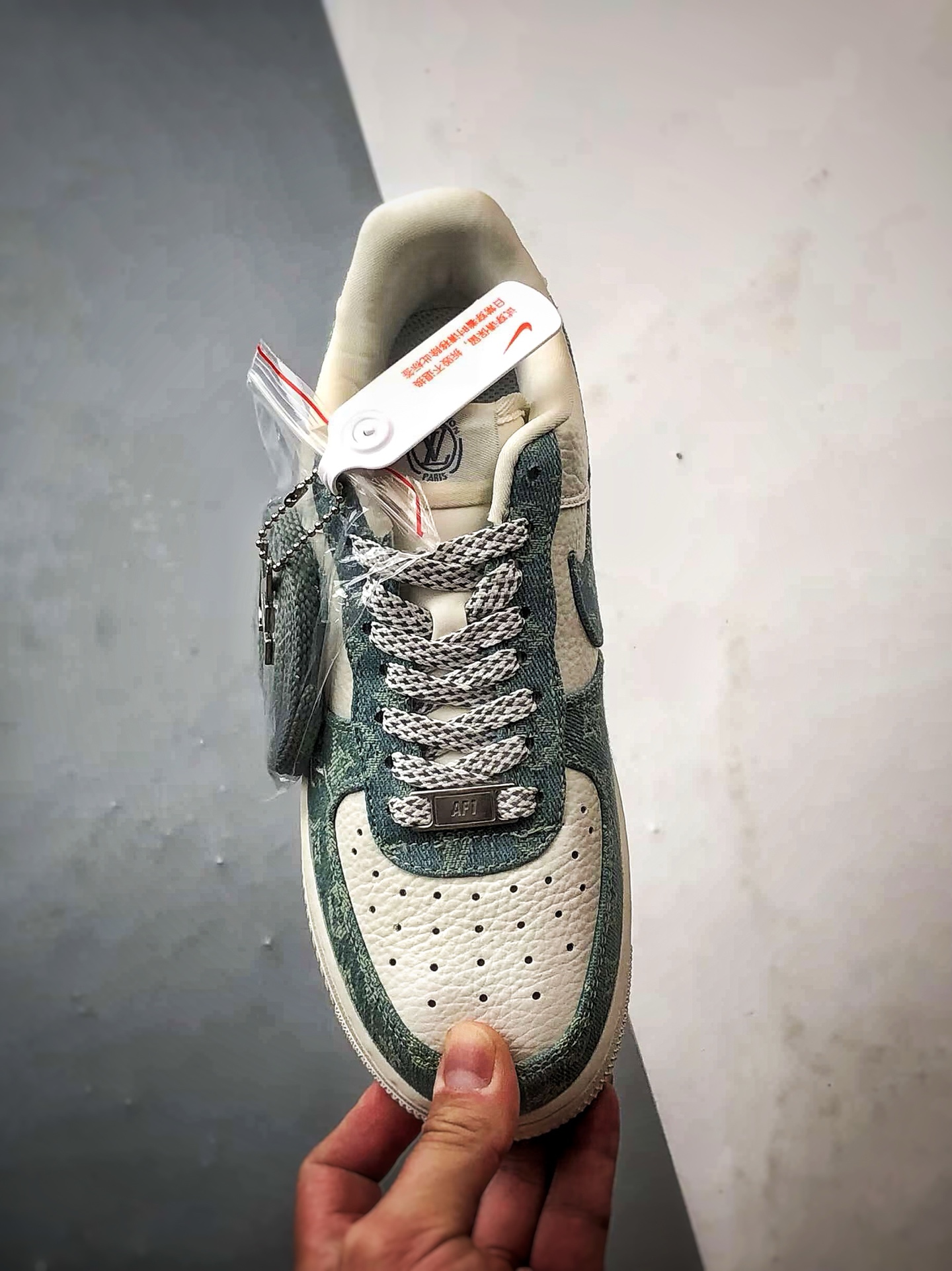 LV x Air Force 1 Low 白绿牛仔 SC0601-554