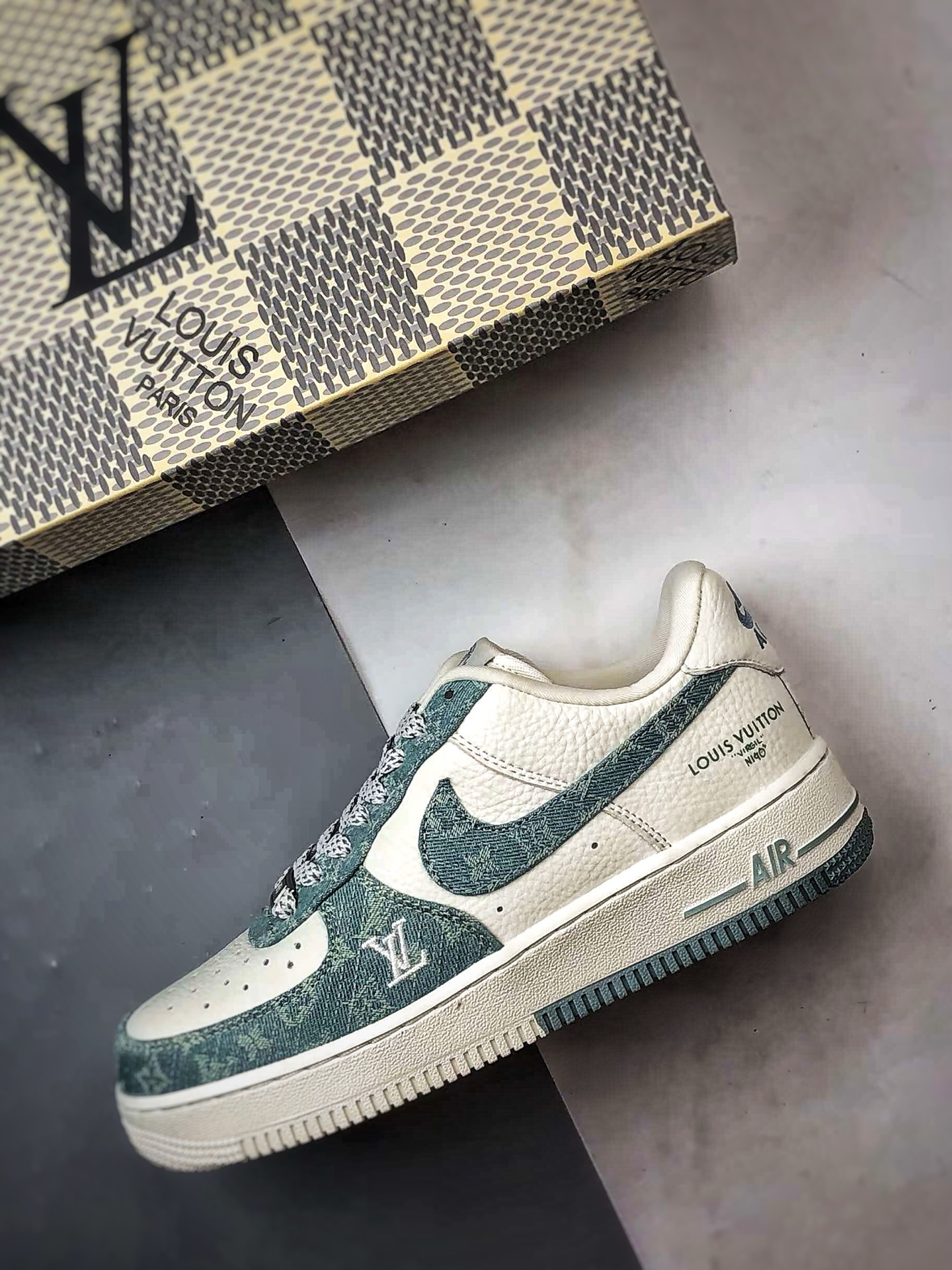 LV x Air Force 1 Low 白绿牛仔 SC0601-554