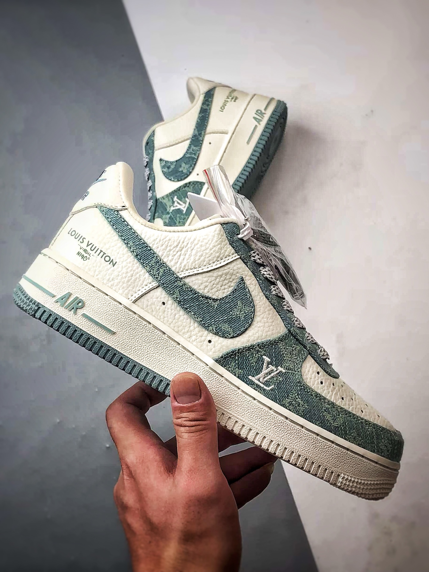 LV x Air Force 1 Low 白绿牛仔 SC0601-554