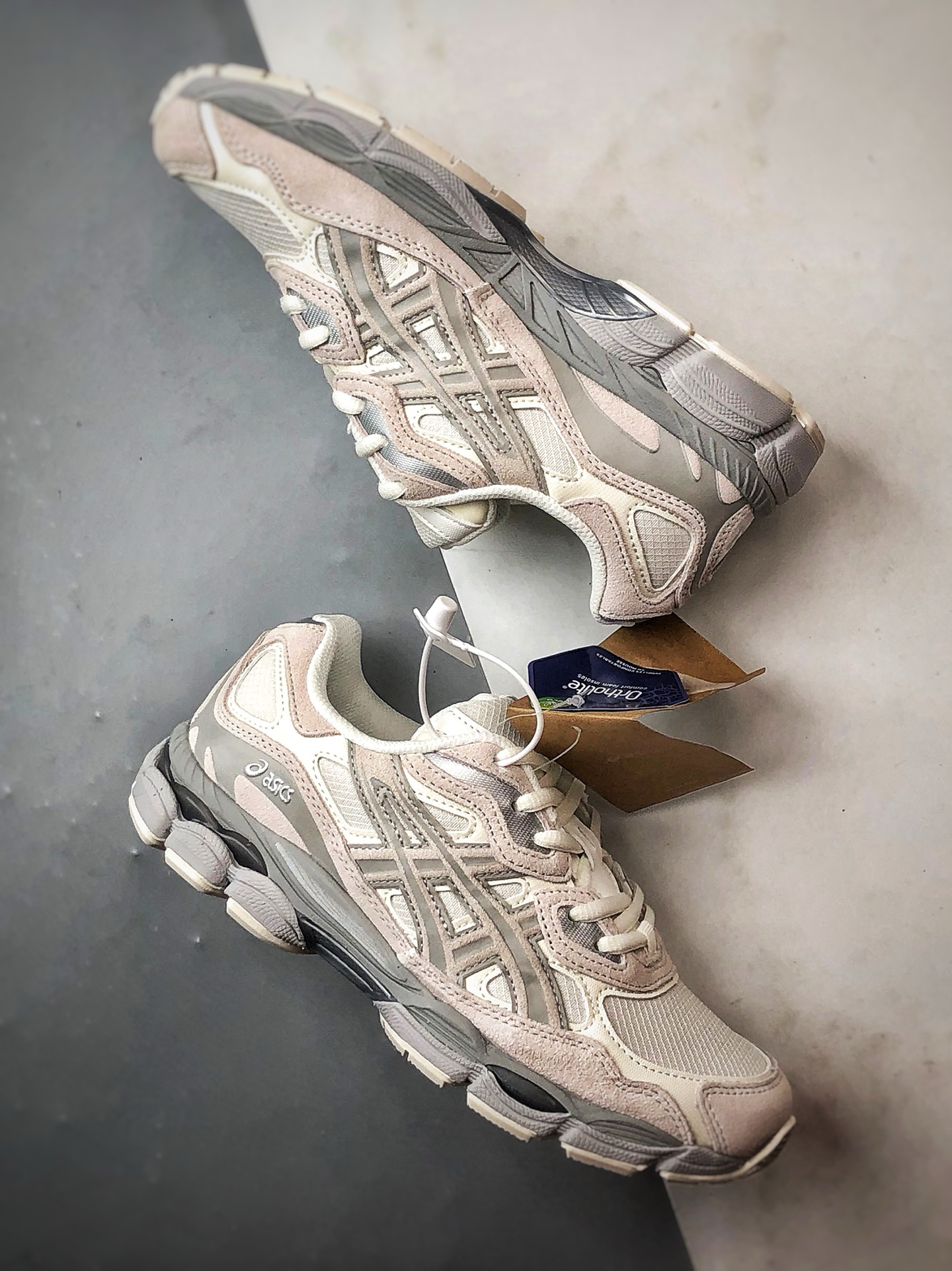 Asics Gel-NYC 复古单品 浅灰 亚瑟士新款厚底街头运动休闲鞋