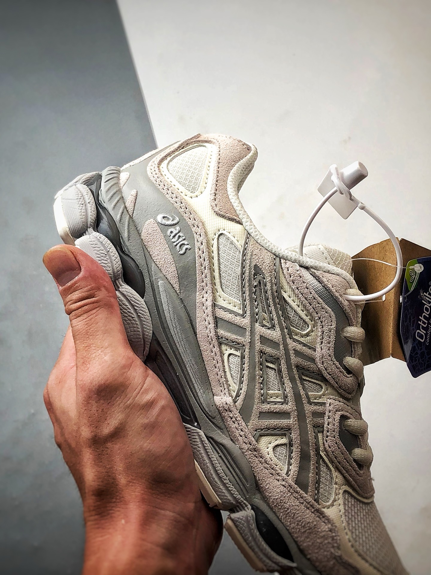 Asics Gel-NYC 复古单品 浅灰 亚瑟士新款厚底街头运动休闲鞋