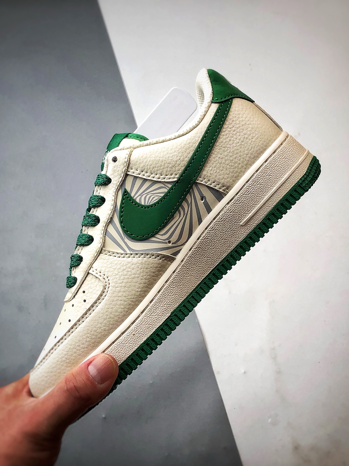 280 Stussy x Air Force 1 Low 米白绿  HJ3318-001