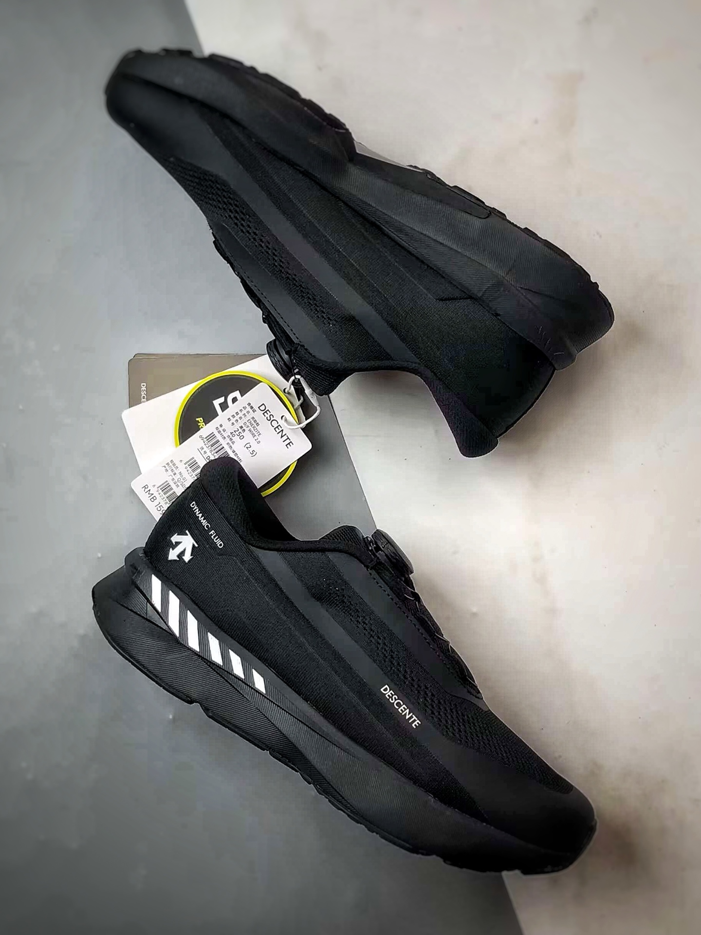 Descente Running DFluid 2.0 黑色 流体轻量低帮运动跑步鞋-莆田鞋,莆田鞋货源,高仿鞋,高仿鞋货源,安福档口,莆田高仿鞋,莆田鞋批发,高仿鞋批发,莆田高仿运动鞋,高仿运动鞋,莆田运动鞋 Descente Running DFluid 2.0 黑色 流体轻量低帮运动跑步鞋