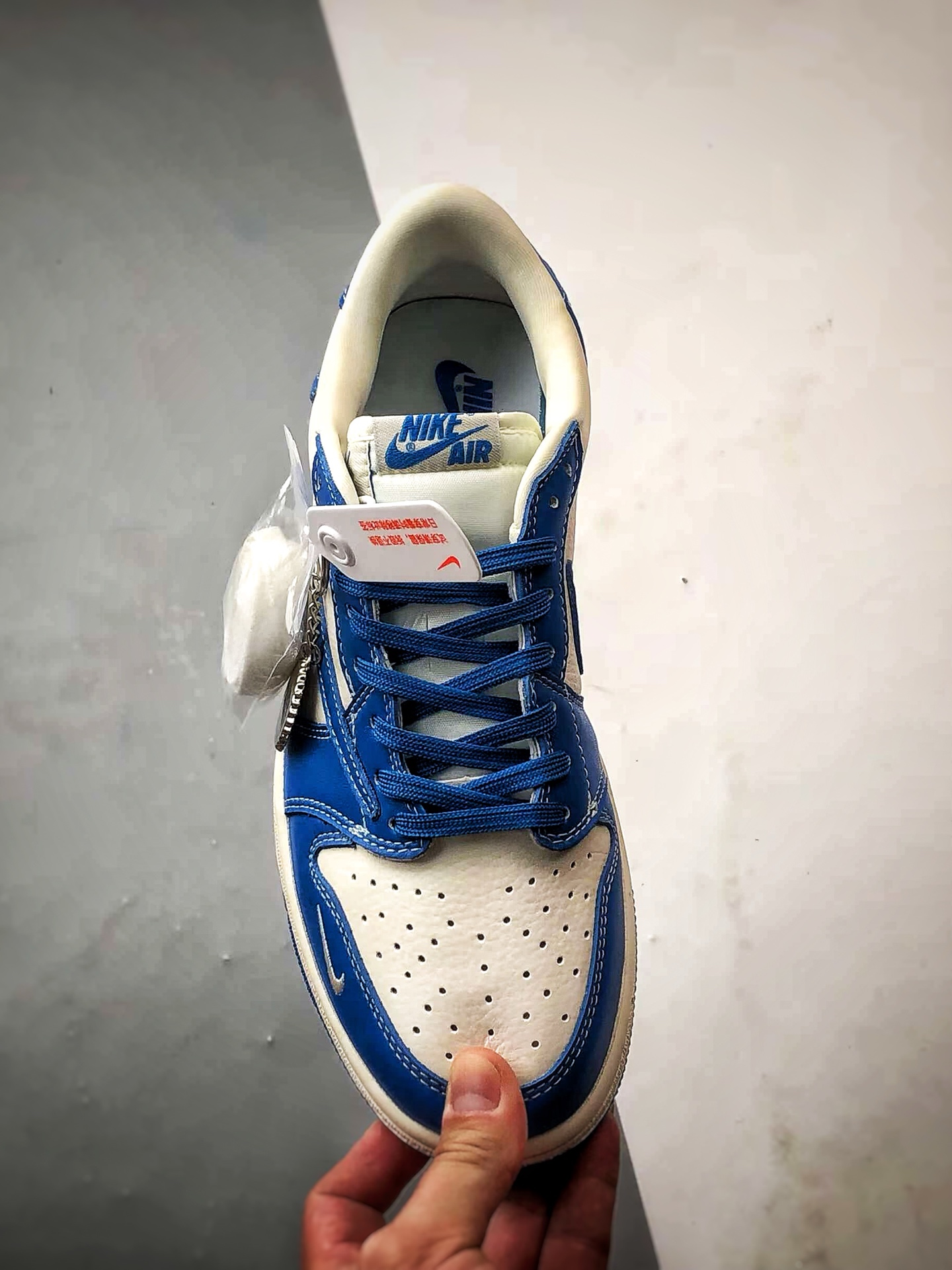 Air Jordan 1 Low OG ”高端定制” 北面米白蓝倒钩 LD2025-033