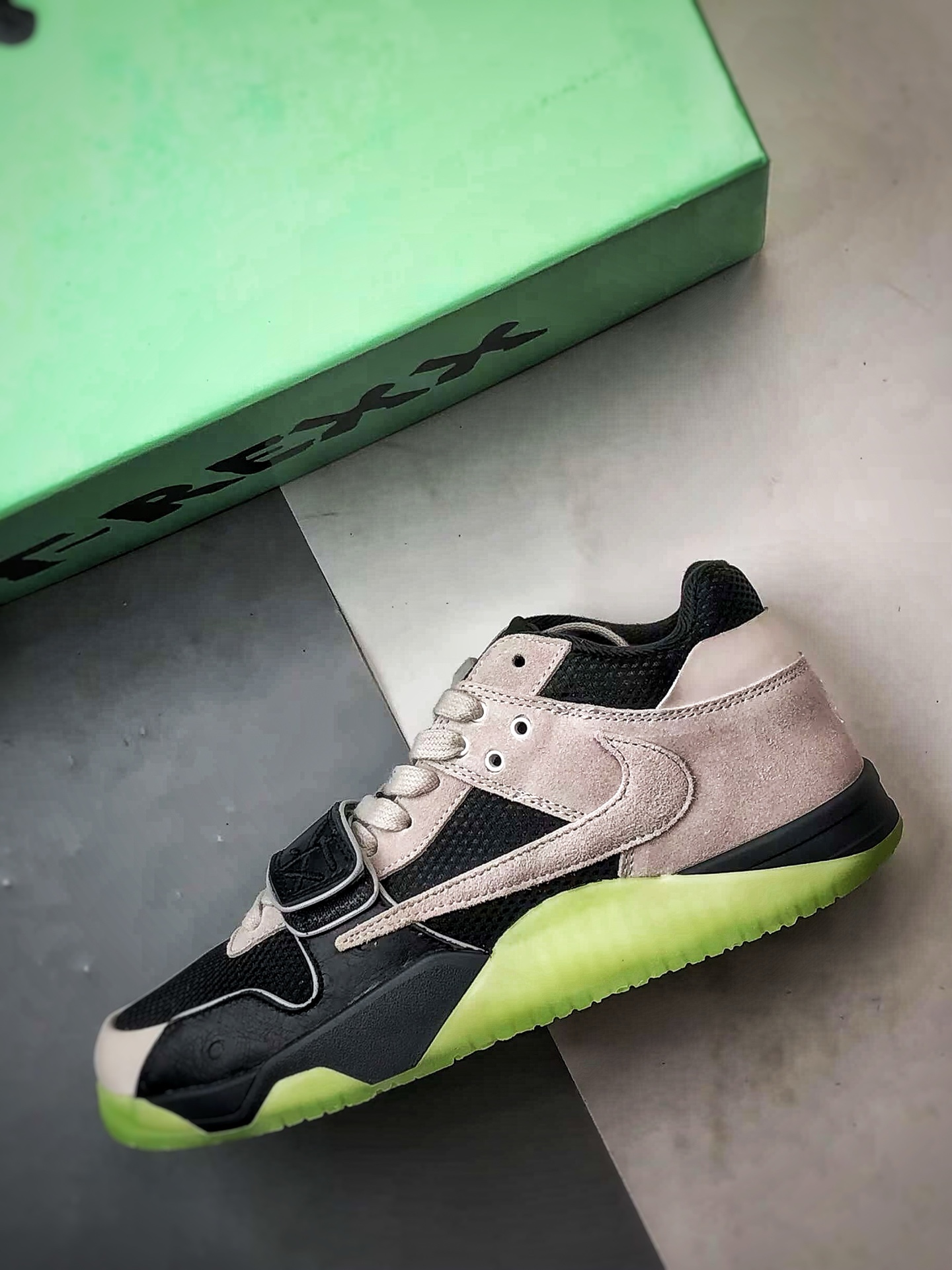 Travis Scott x Air Jordan Jumpman Jack TR TS联名款灰黑绿 IH7971-001-莆田鞋,莆田鞋货源,高仿鞋,高仿鞋货源,安福档口,莆田高仿鞋,莆田鞋批发,高仿鞋批发,莆田高仿运动鞋,高仿运动鞋,莆田运动鞋 Travis Scott x Air Jordan Jumpman Jack TR TS联名款灰黑绿 IH7971-001