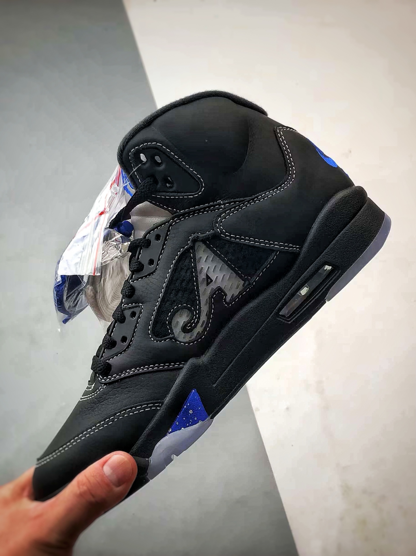 Awake NY x Air Jordan 5 ”Black/Racer Blue” AJ5联名黑蓝 DV4982-004