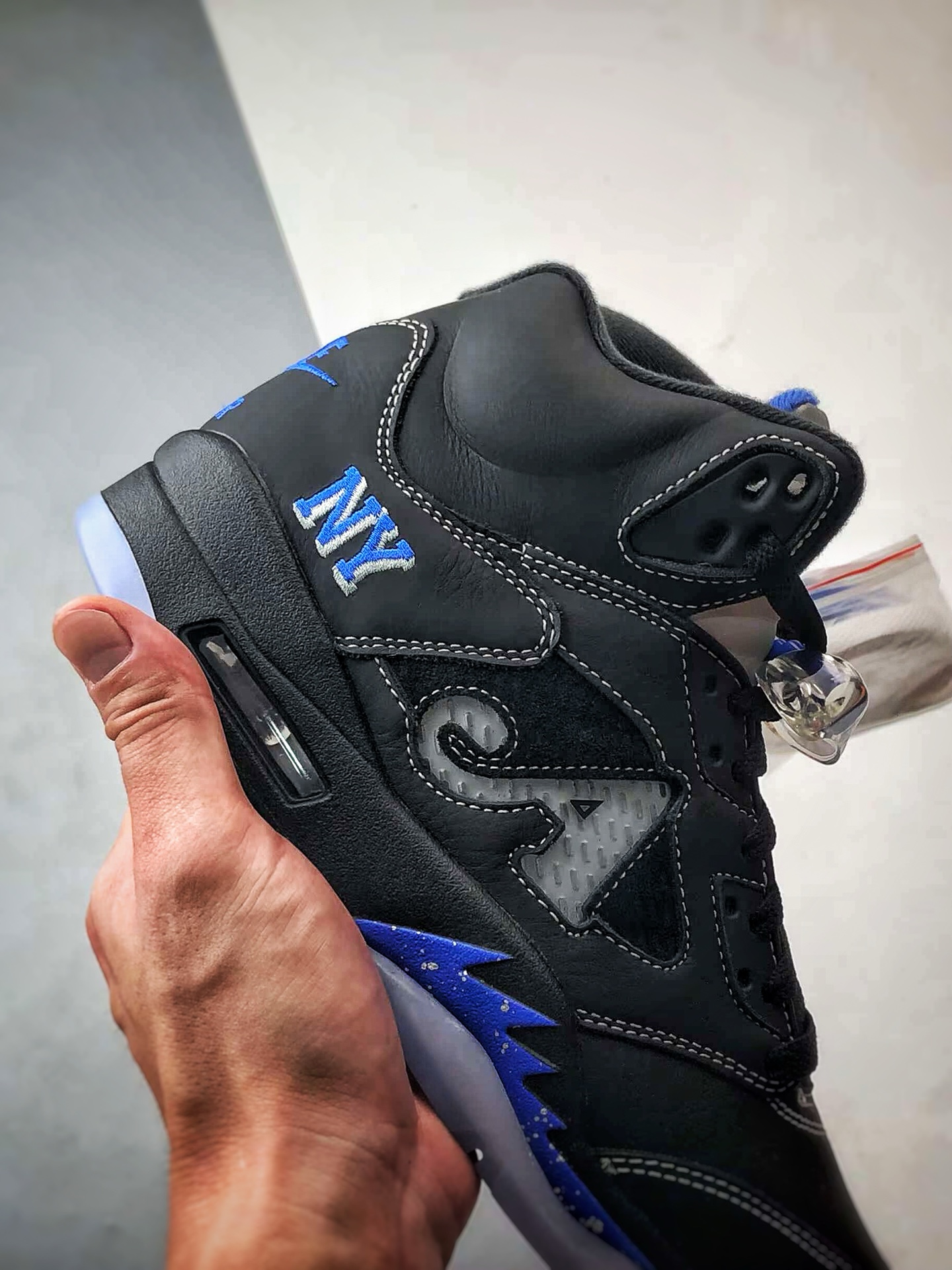 Awake NY x Air Jordan 5 ”Black/Racer Blue” AJ5联名黑蓝 DV4982-004