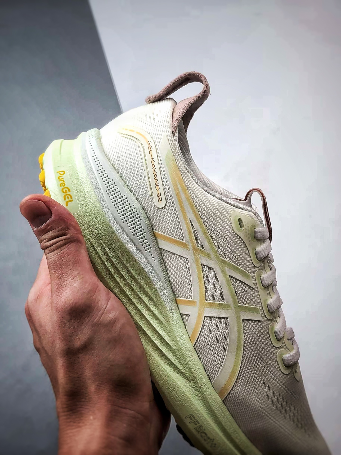 Asics Gel-Kayano 32 白橙绿 卡亚诺32代有氧轻量运动慢跑鞋 1012B838-101