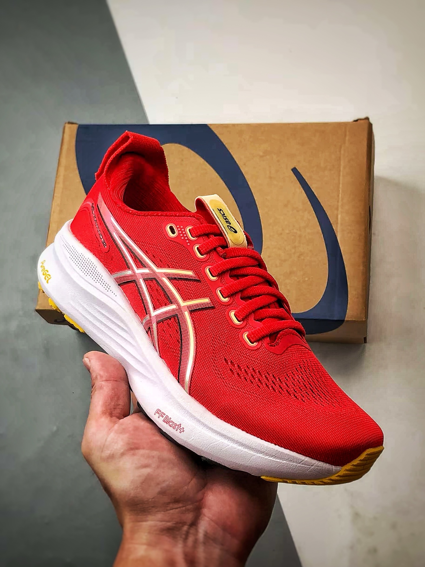 210 Asics Gel-Kayano 32 红色 卡亚诺32代有氧轻量运动慢跑鞋 1012B838-600