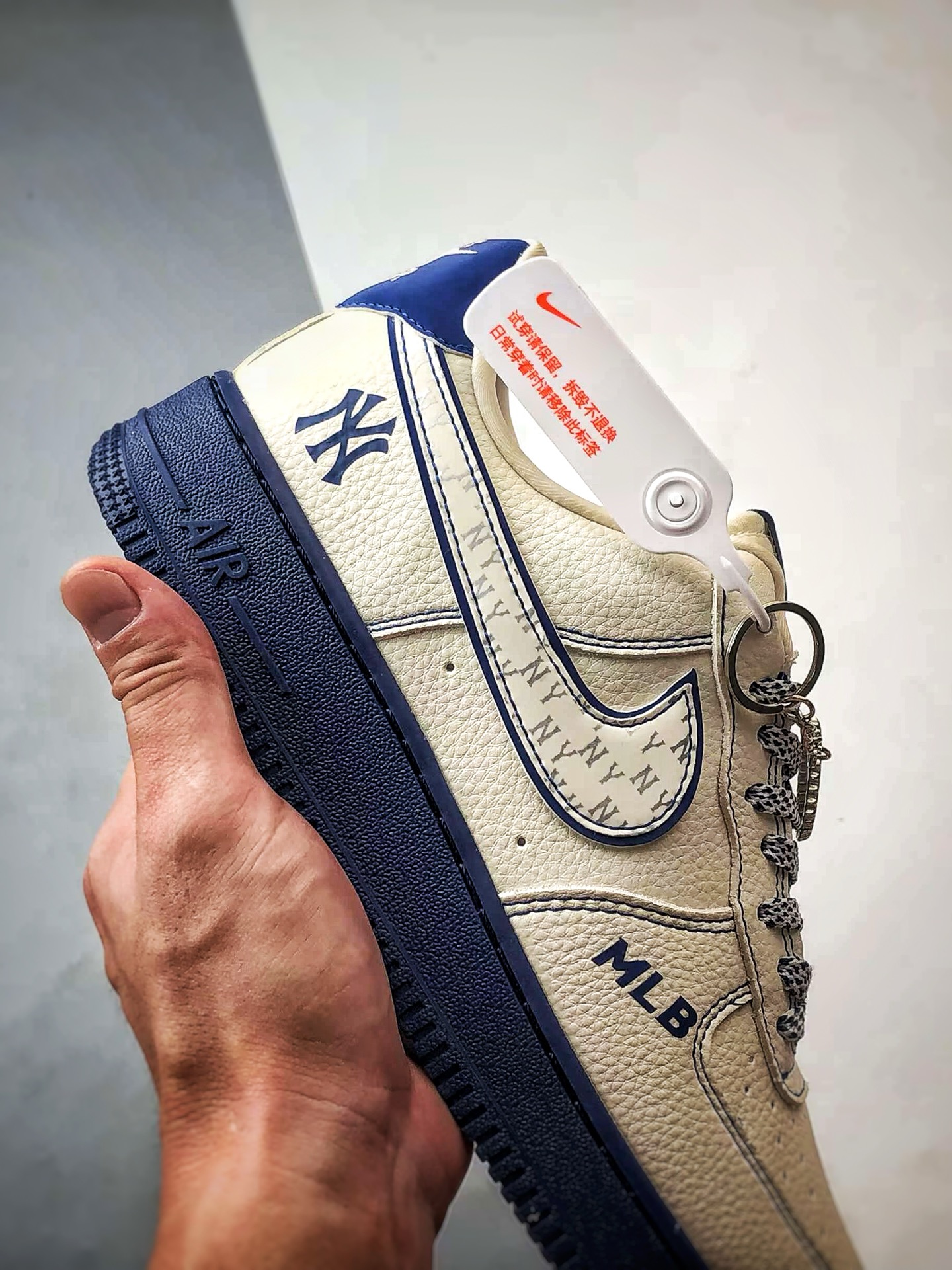 MLB x Air Force 1 Low 米白蓝 KJ1688-010
