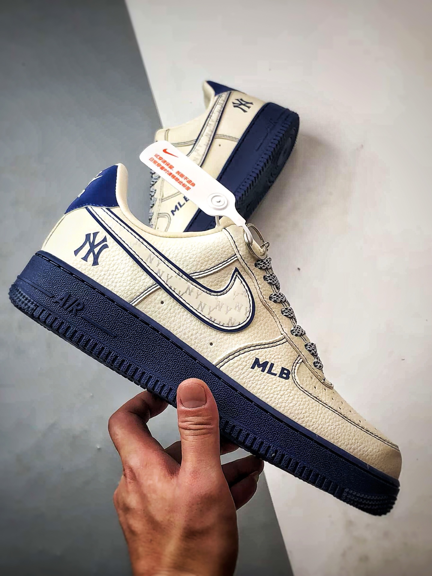 MLB x Air Force 1 Low 米白蓝 KJ1688-010