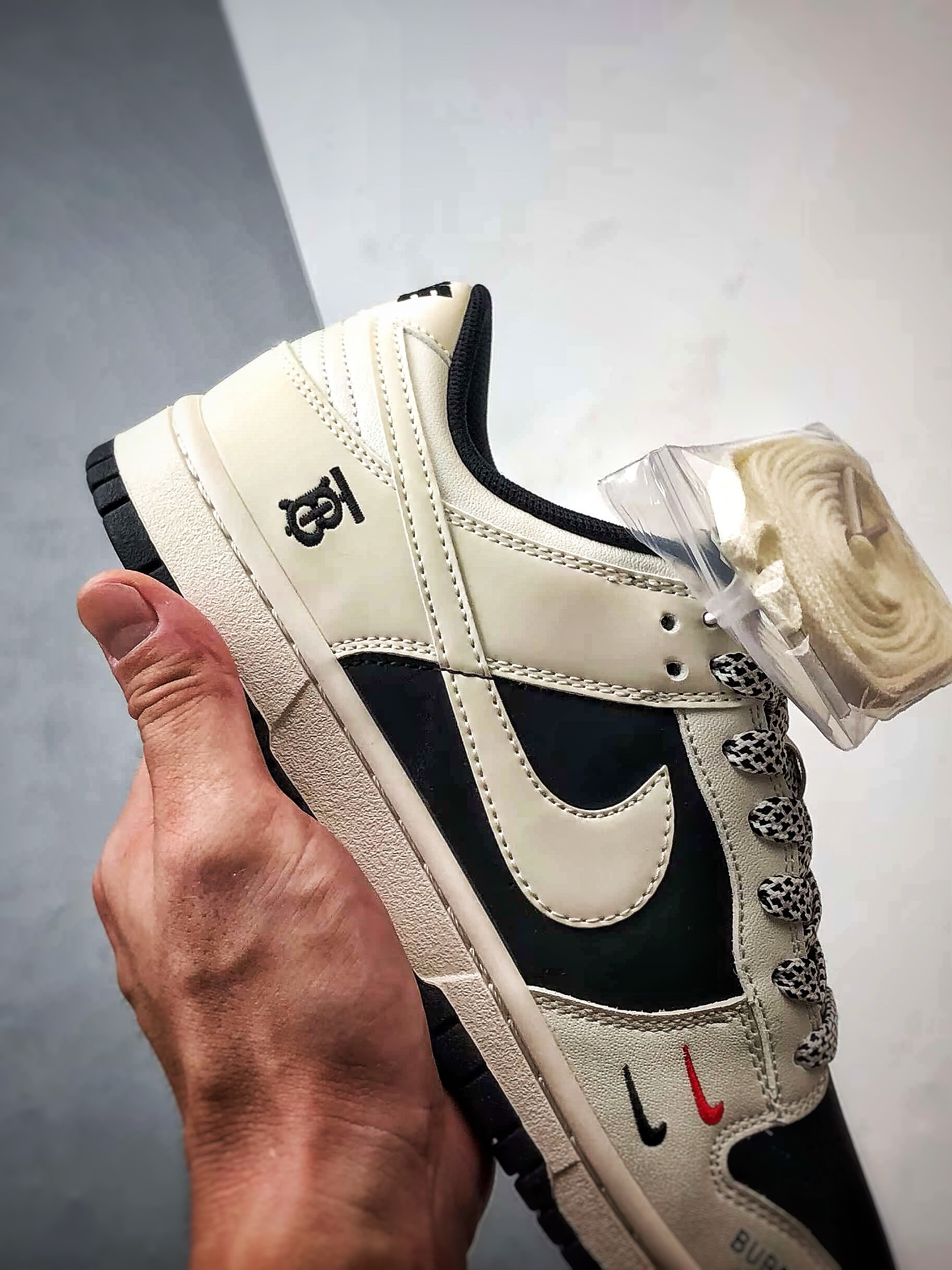 NK Dunk Low Retro ”DIY高端定制” 巴宝莉米白黑 低帮休闲运动板鞋 CS1688-117