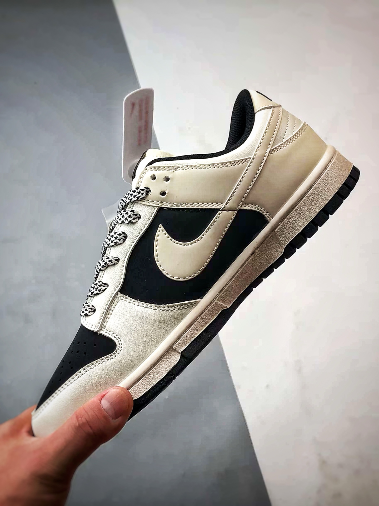 NK Dunk Low Retro ”DIY高端定制” 巴宝莉米白黑 低帮休闲运动板鞋 CS1688-117