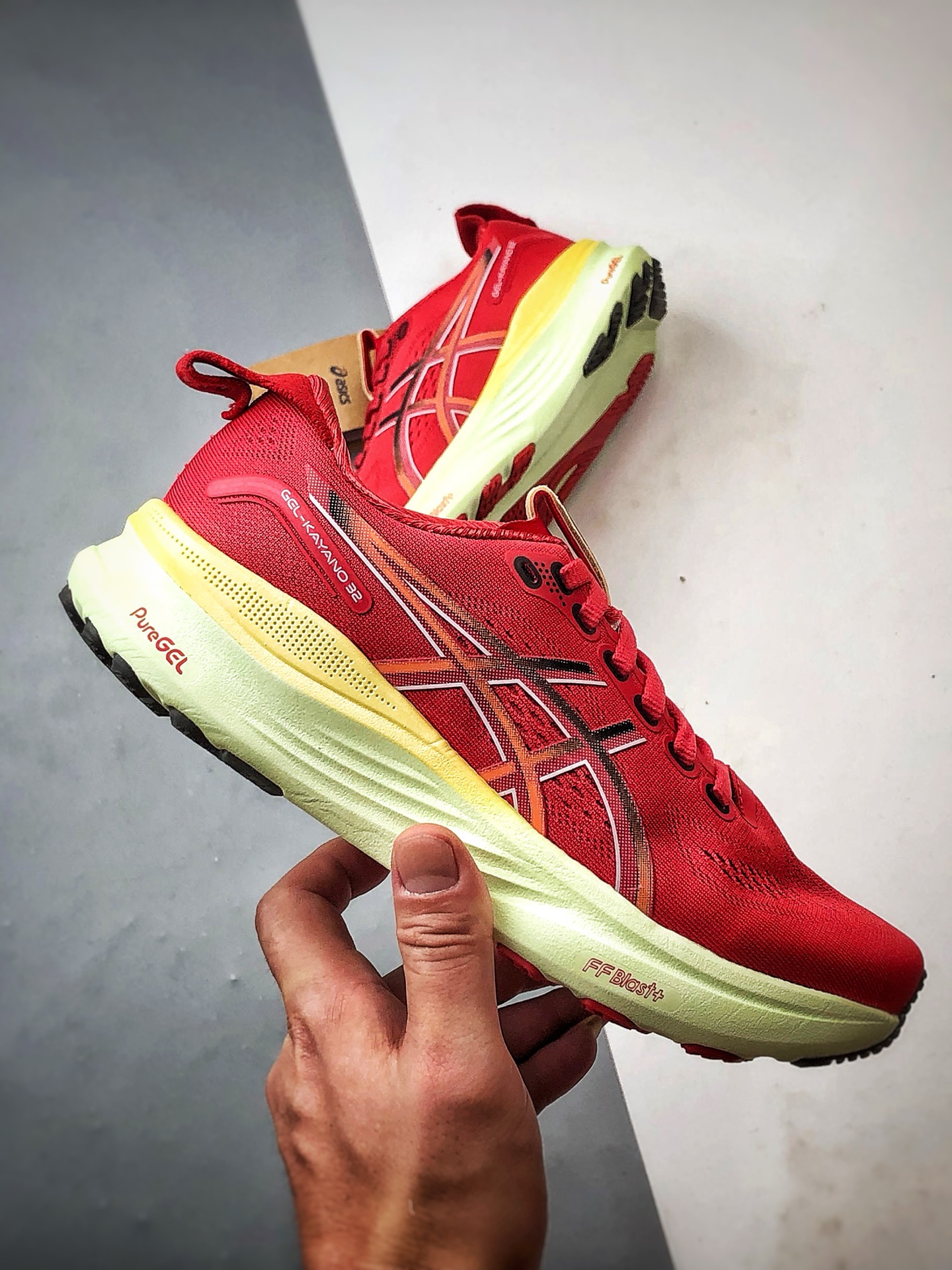 Asics Gel-Kayano 32 红色 卡亚诺32代有氧轻量运动慢跑鞋 10112B838-700