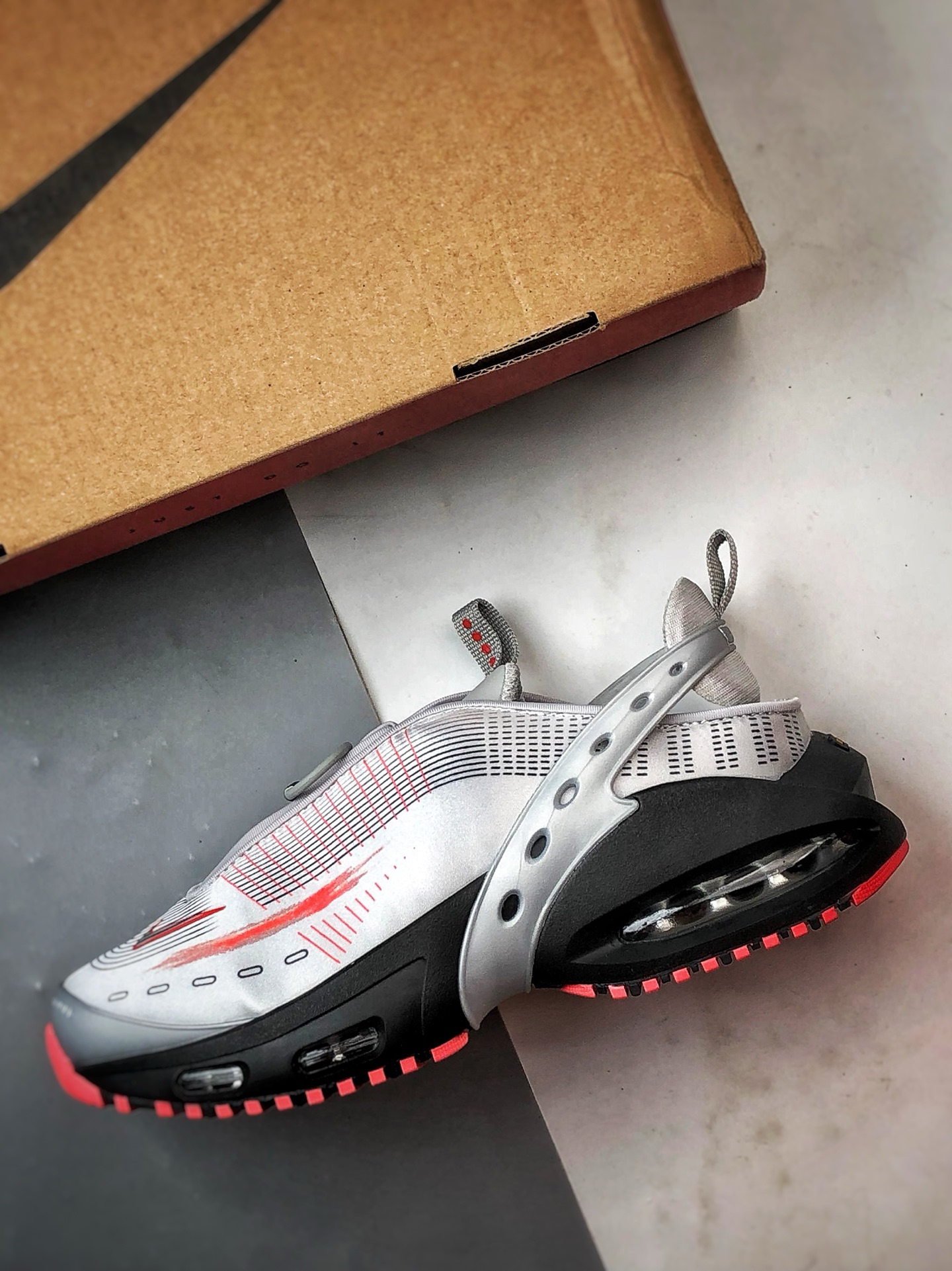 220 NK Air Max Craze 银黑 全掌气垫休闲透气跑步鞋